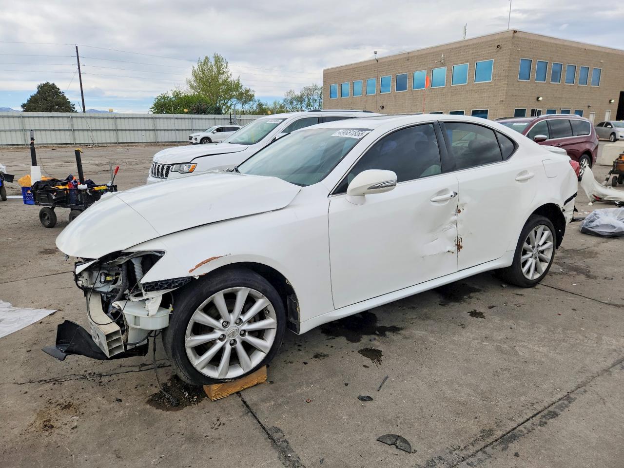 2010 Lexus Is 250 White vin: JTHCF5C21A5042394
