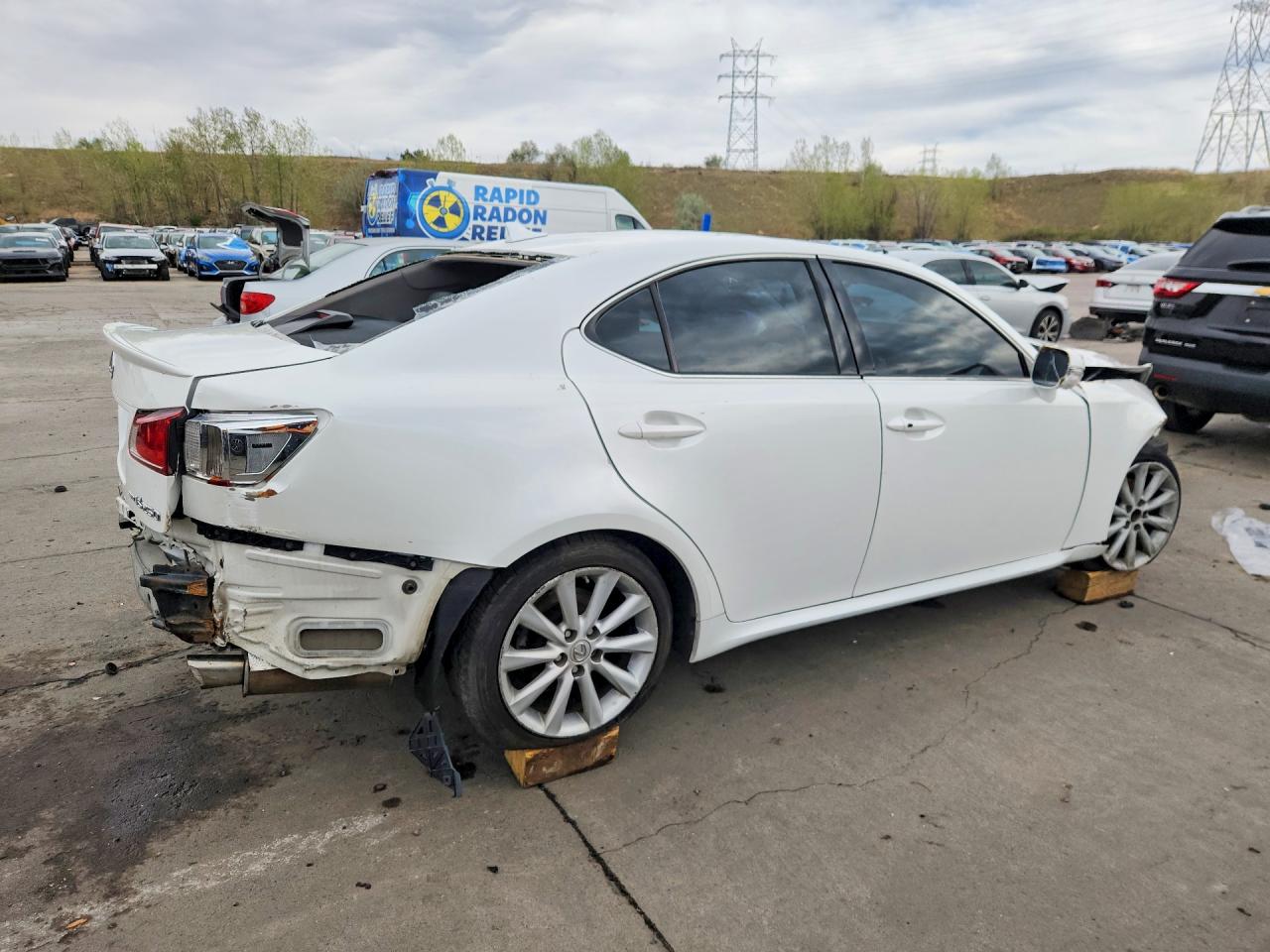 2010 Lexus Is 250 White vin: JTHCF5C21A5042394