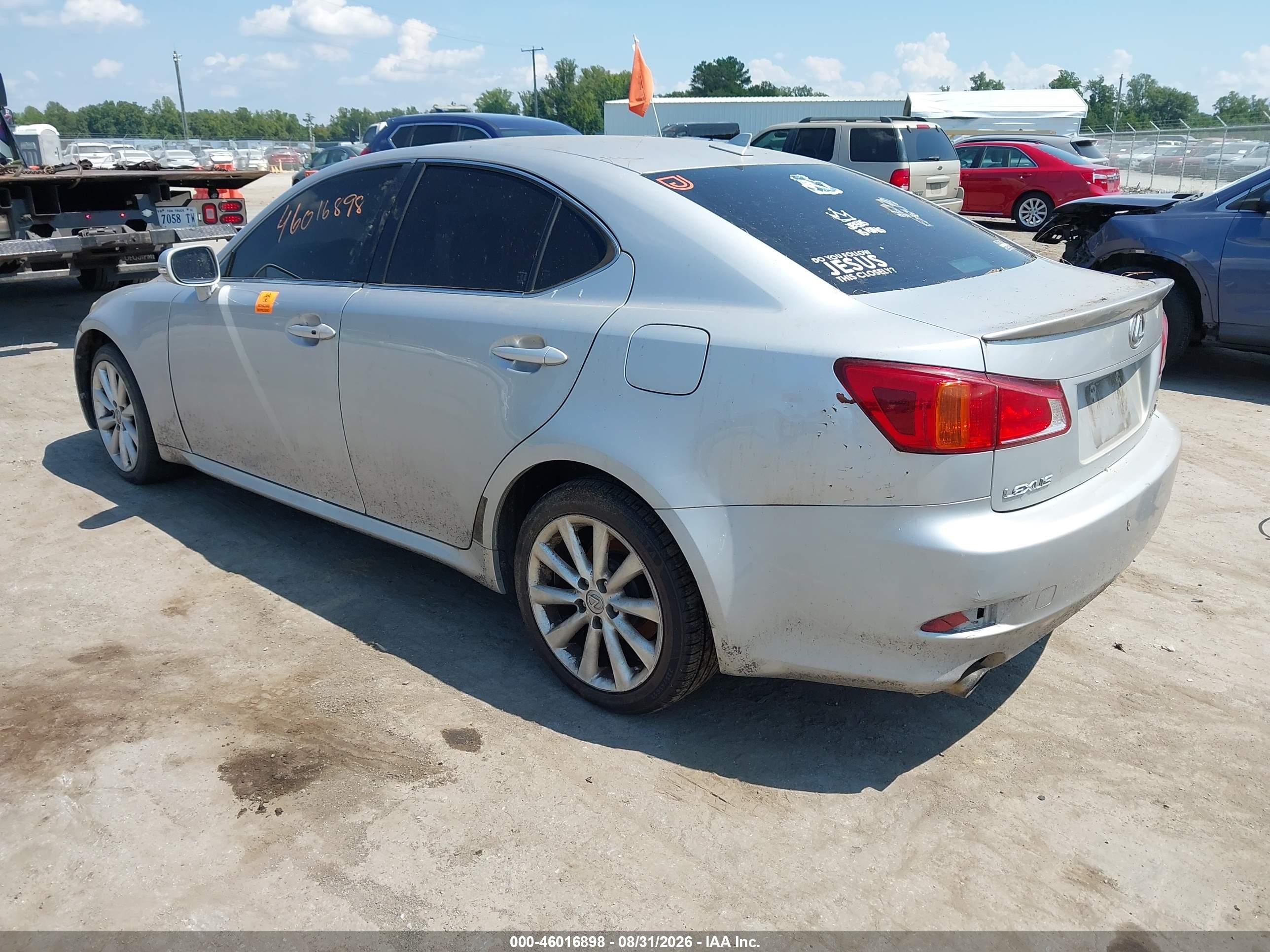 2010 Lexus Is 250   Silver vin: JTHCF5C21A5043237