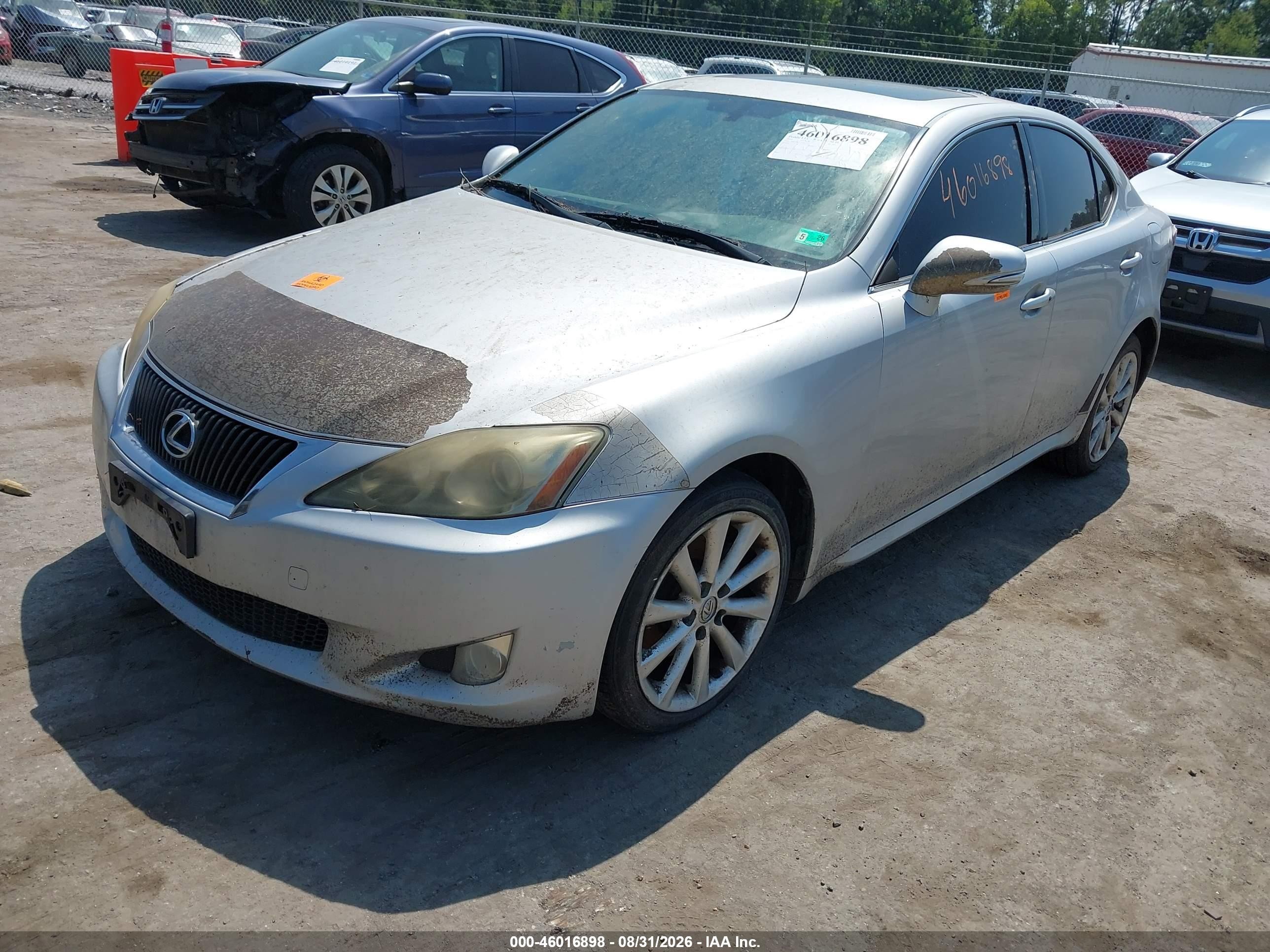 2010 Lexus Is 250   Silver vin: JTHCF5C21A5043237