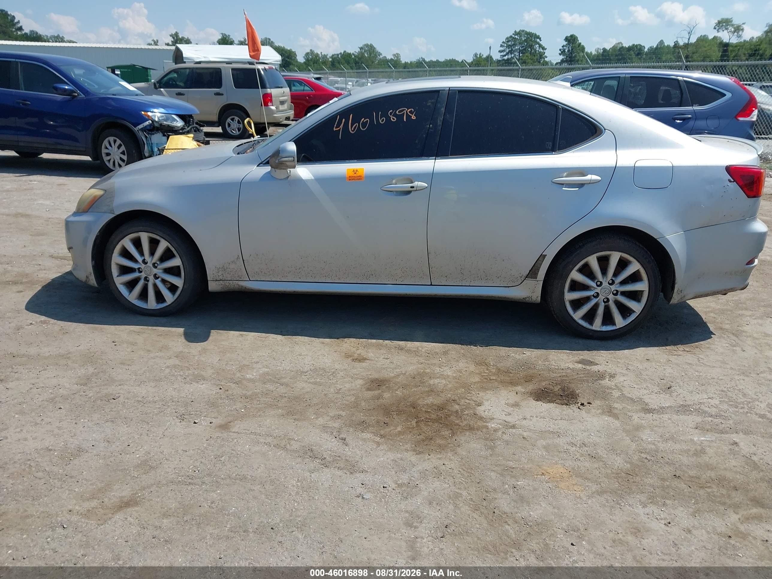 2010 Lexus Is 250   Silver vin: JTHCF5C21A5043237