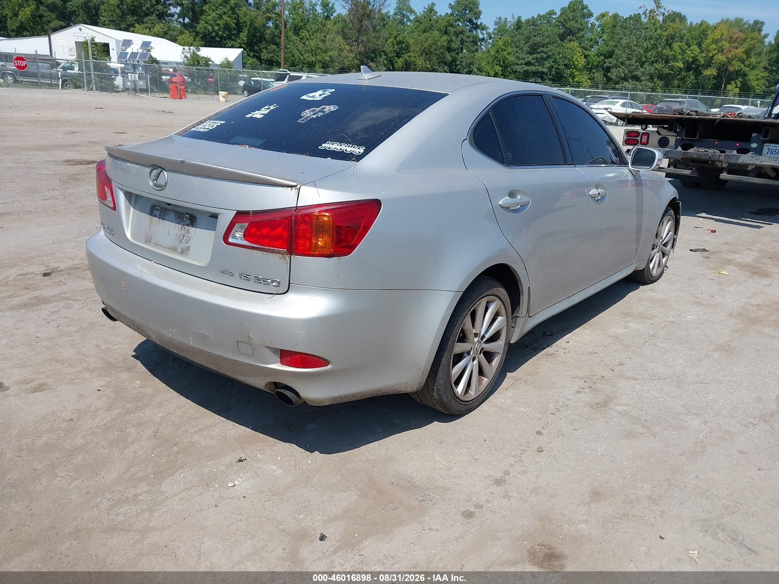 2010 Lexus Is 250   Silver vin: JTHCF5C21A5043237