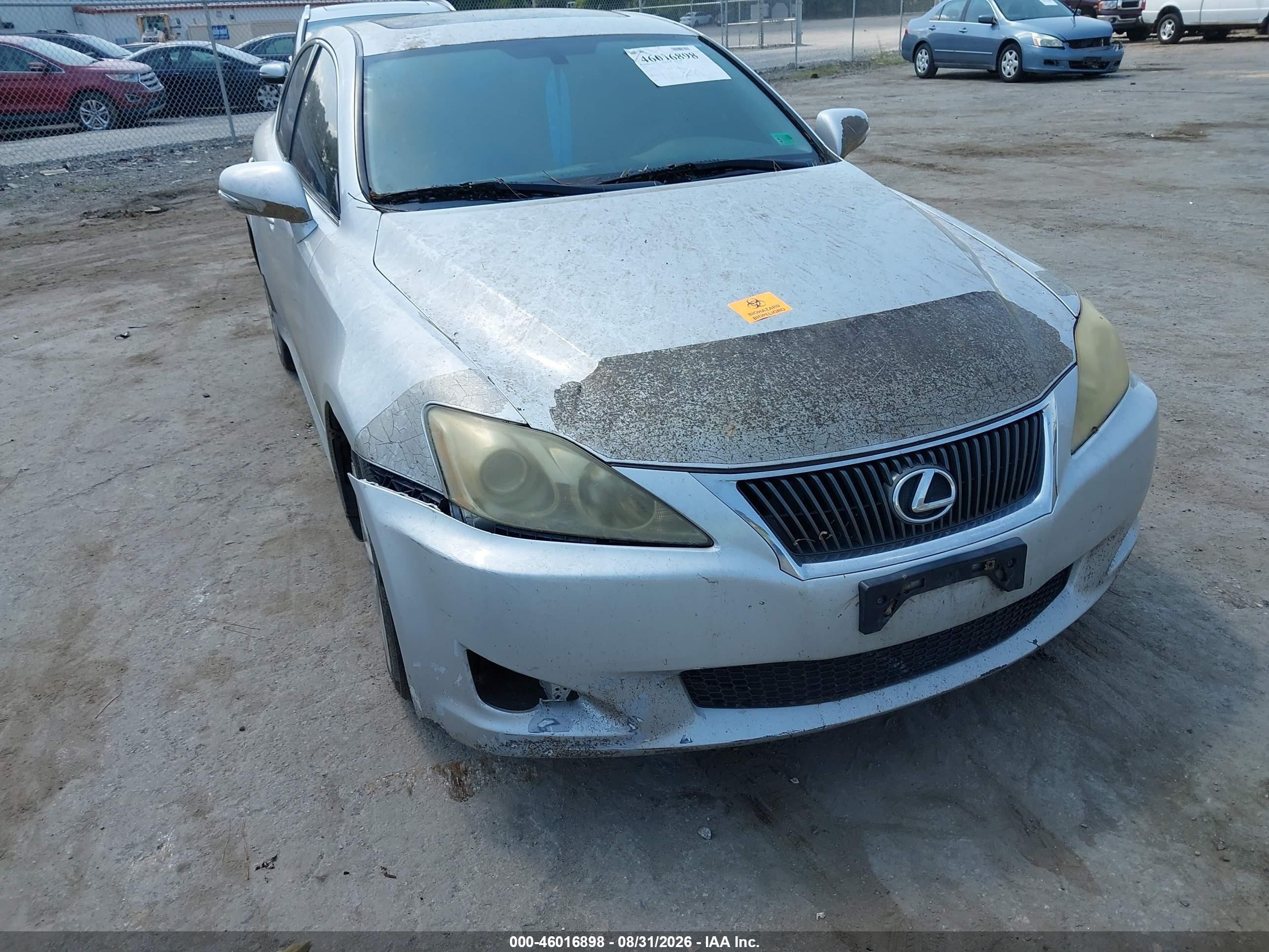 2010 Lexus Is 250   Silver vin: JTHCF5C21A5043237