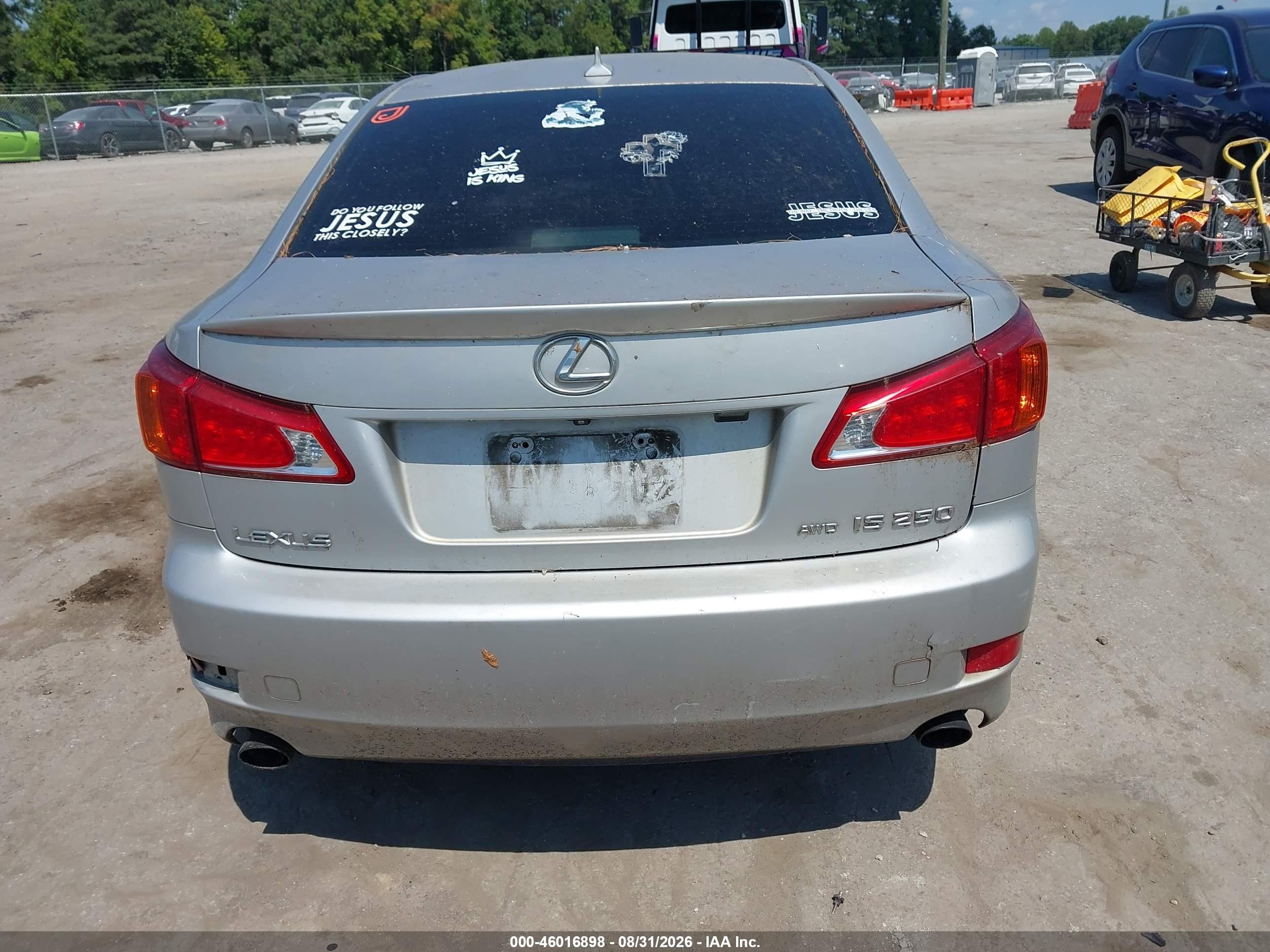 2010 Lexus Is 250   Silver vin: JTHCF5C21A5043237