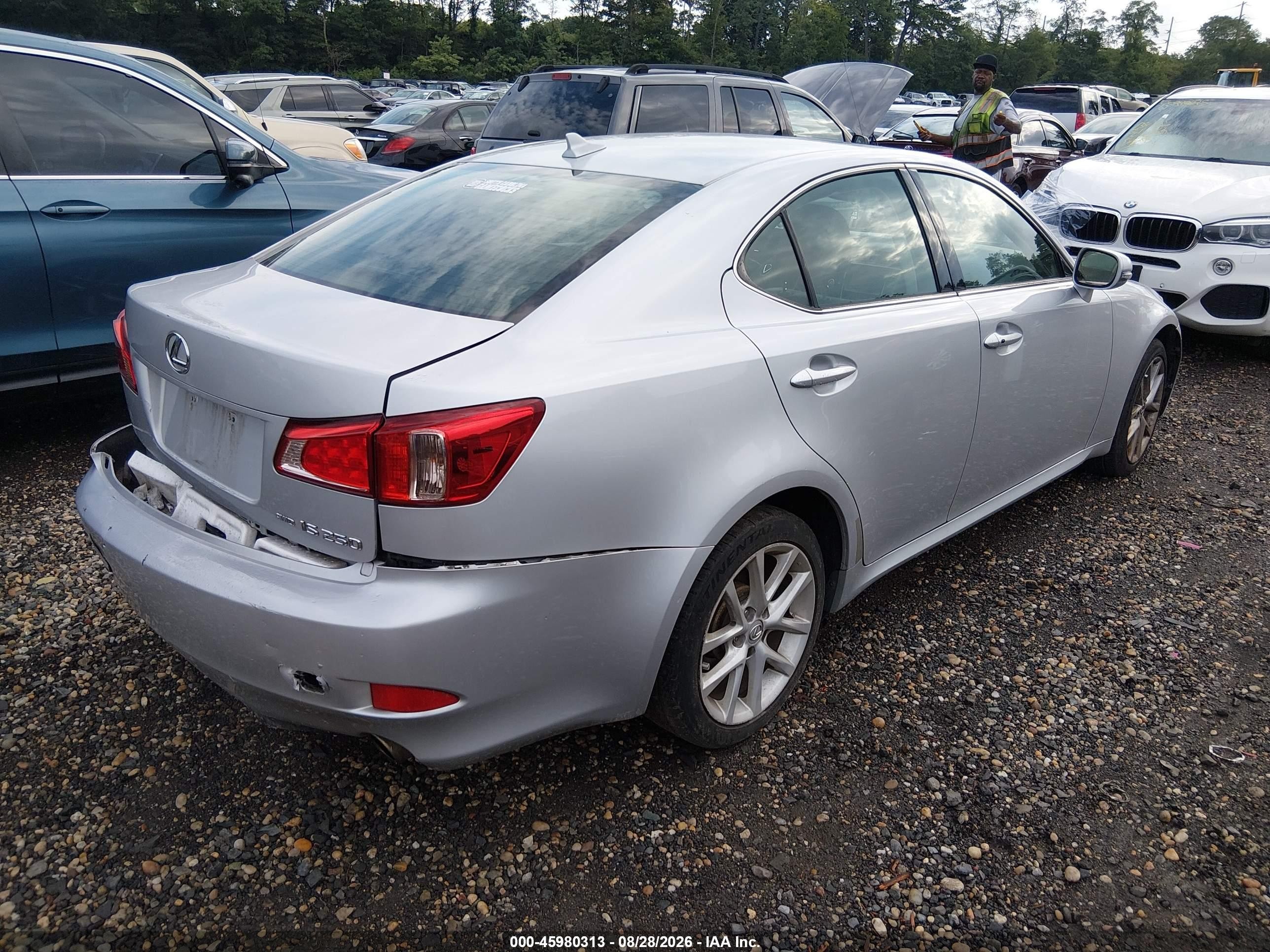 2011 Lexus Is 250 Серебряный vin: JTHCF5C21B5047127