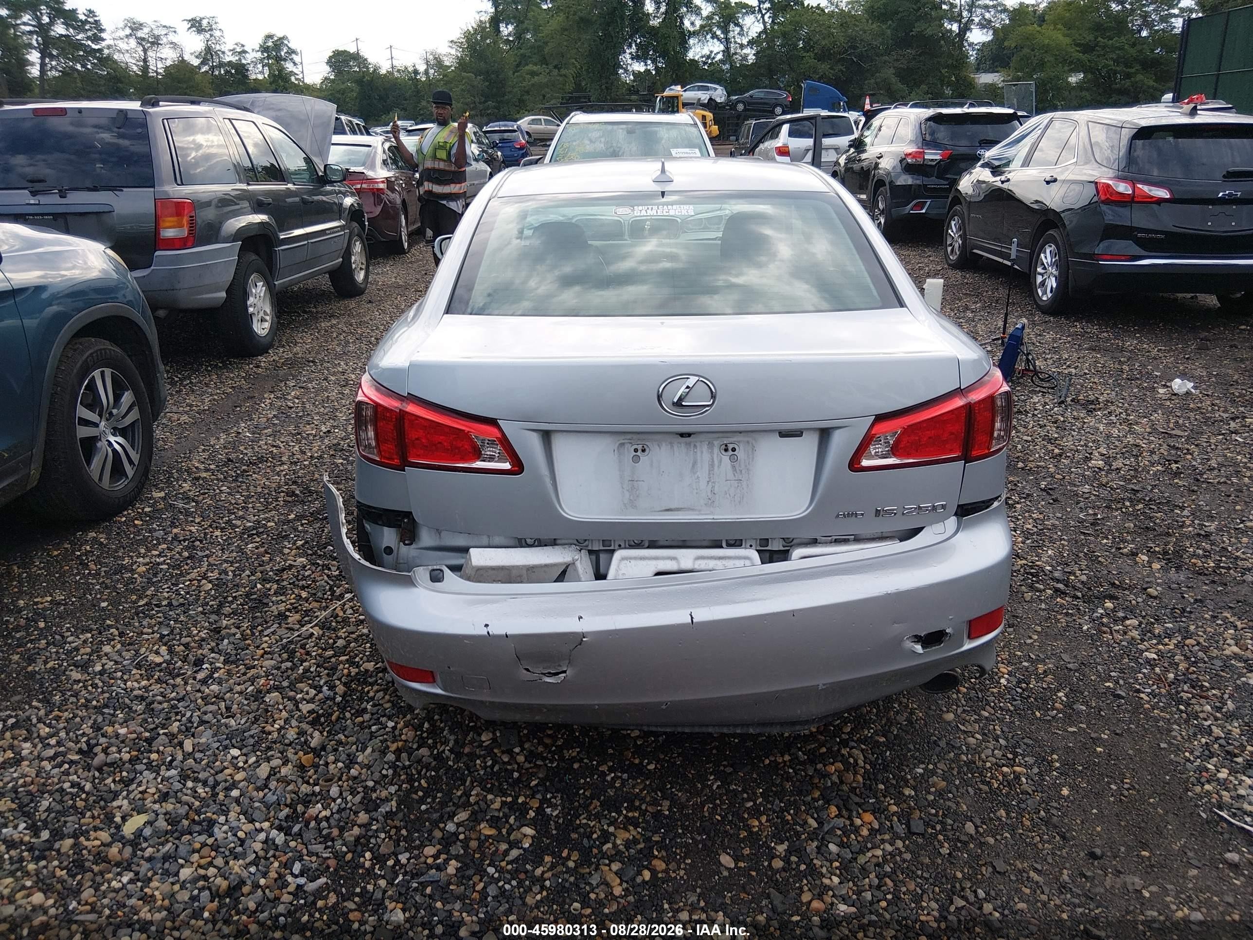 2011 Lexus Is 250 Серебряный vin: JTHCF5C21B5047127