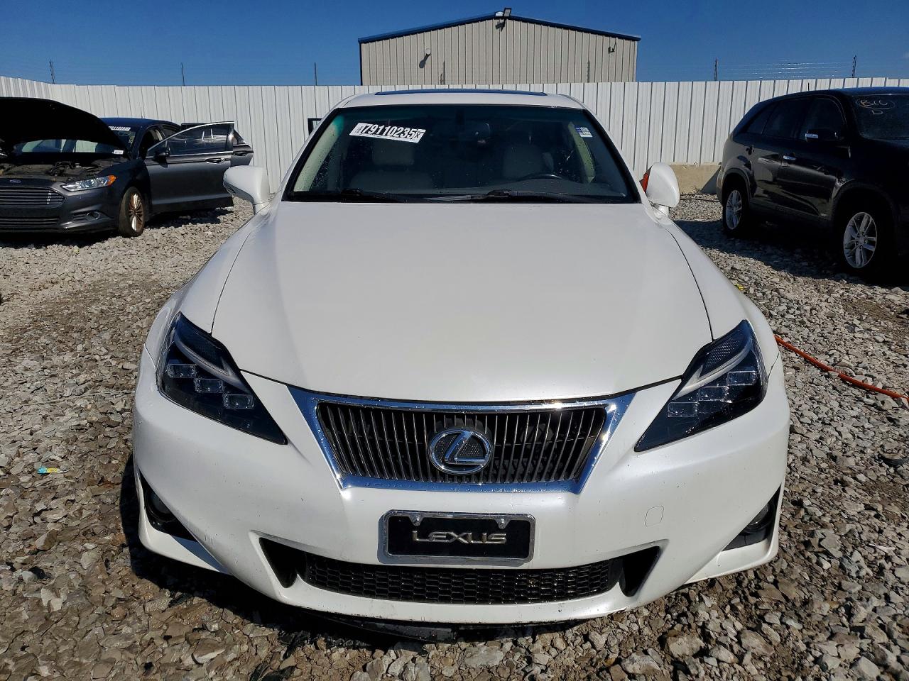 2012 Lexus Is 250 Base White vin: JTHCF5C21C5059490