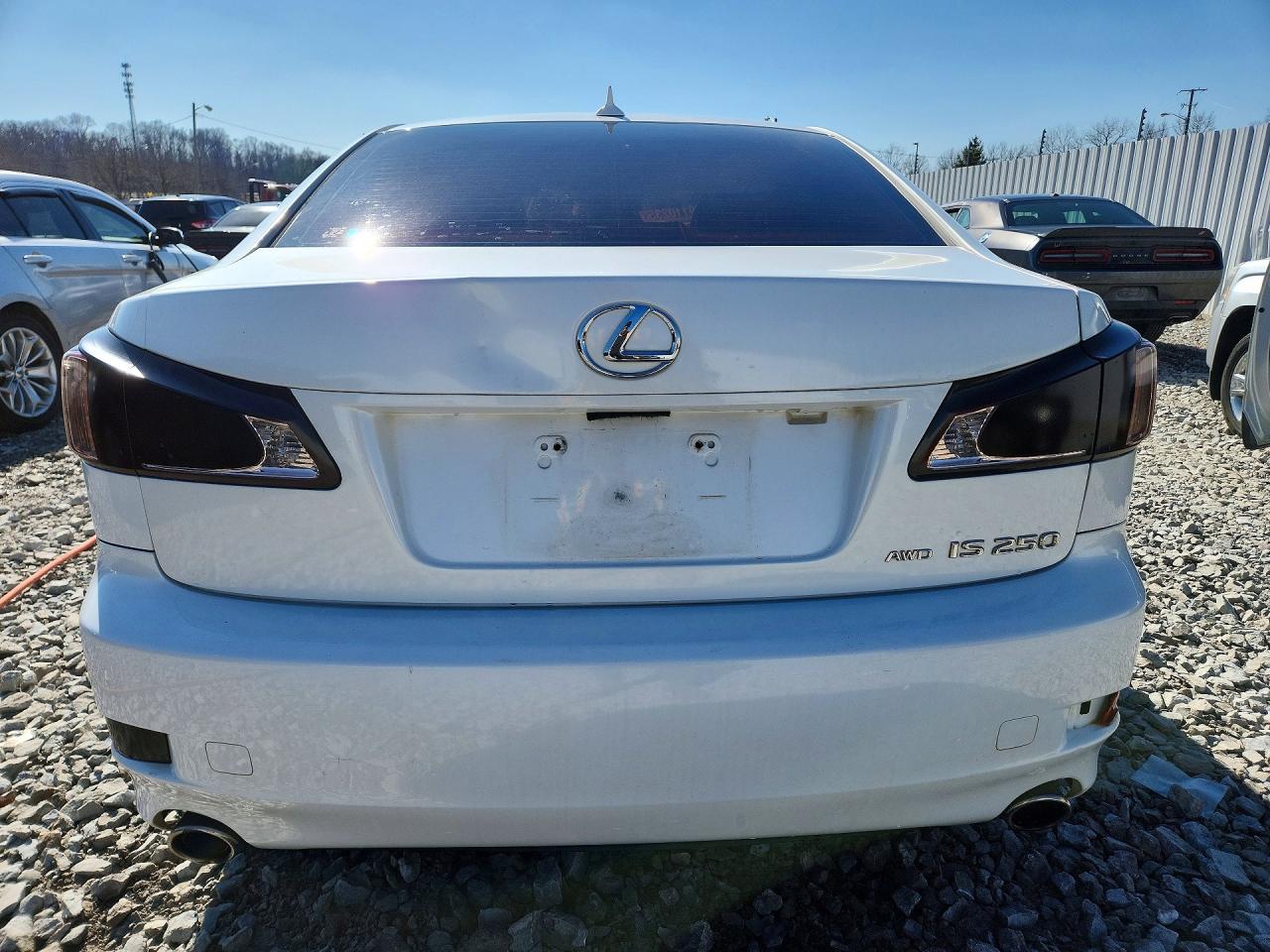 2012 Lexus Is 250 Base White vin: JTHCF5C21C5059490