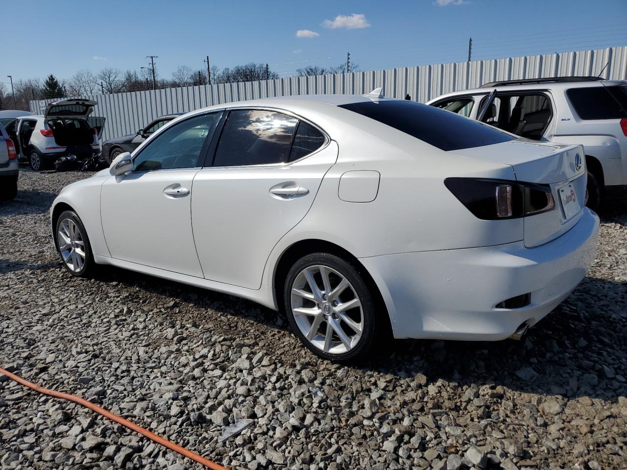 2012 Lexus Is 250 Base White vin: JTHCF5C21C5059490 Damage: Left Qtr Panel, Dent(S) W/No Paint Dmg, Pdr-1 Dent