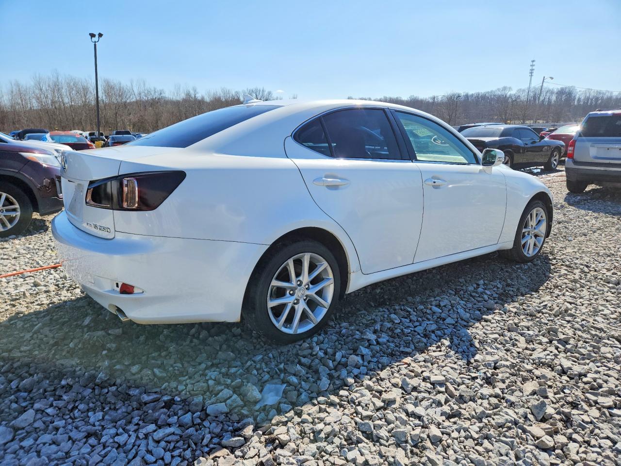 2012 Lexus Is 250 Base White vin: JTHCF5C21C5059490
