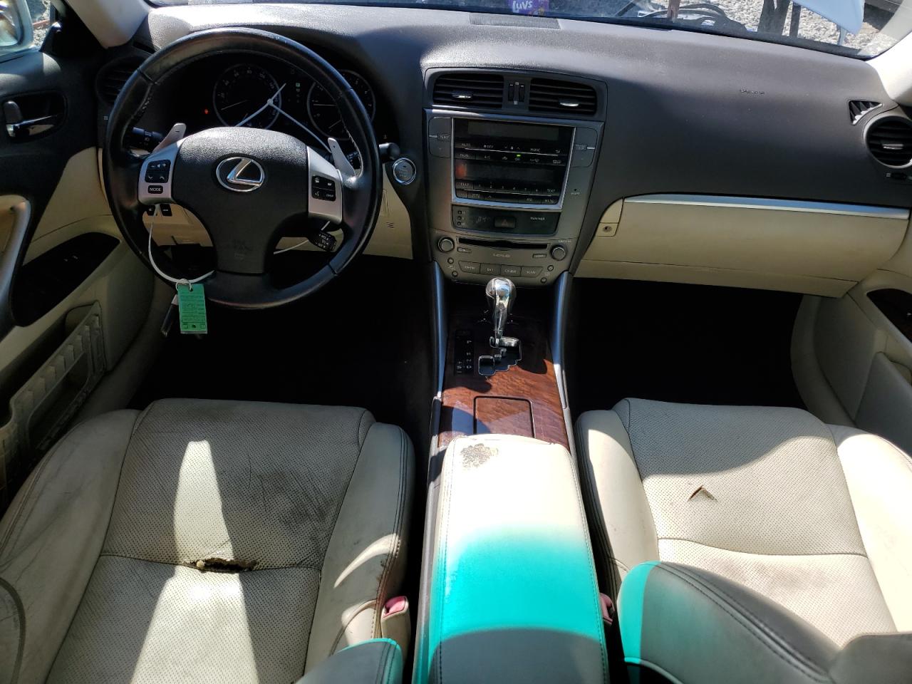 2012 Lexus Is 250 Base White vin: JTHCF5C21C5059490 Damage: Right Front Seat Cushion, Cut, 2 To 3 Inches