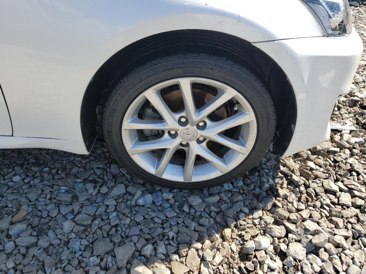 2012 Lexus Is 250 Base White vin: JTHCF5C21C5059490 Damage: Right Front Wheel, Curb Rash, > 12 Inches