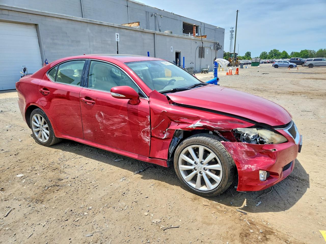 2010 Lexus Is 250 Red vin: JTHCF5C22A2033091