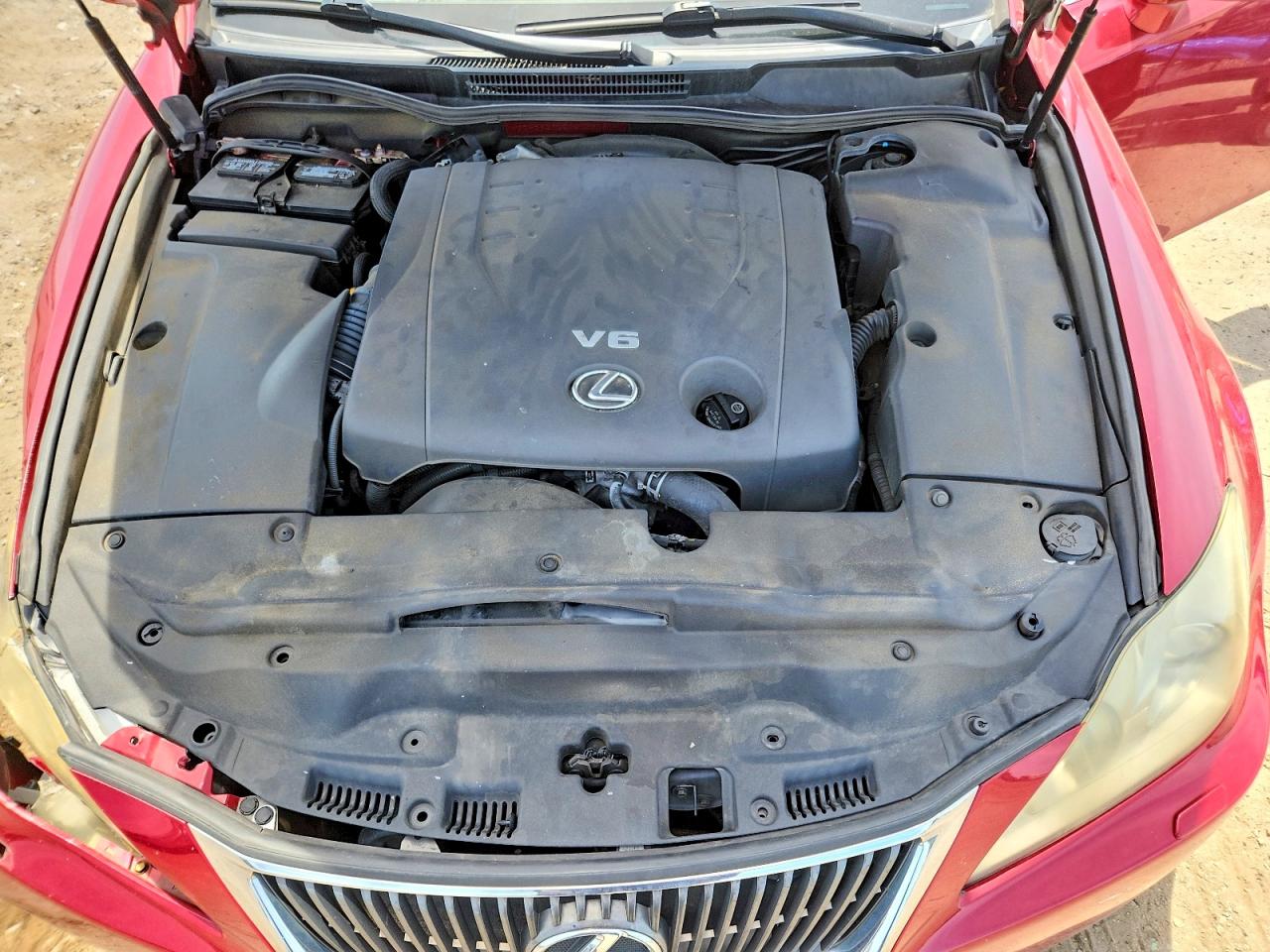 2010 Lexus Is 250 Red vin: JTHCF5C22A2033091