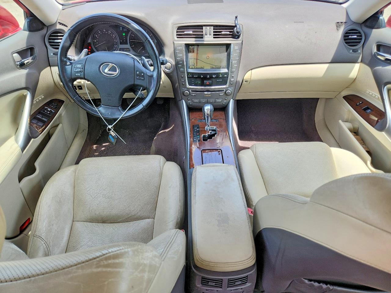 2010 Lexus Is 250 Red vin: JTHCF5C22A2033091