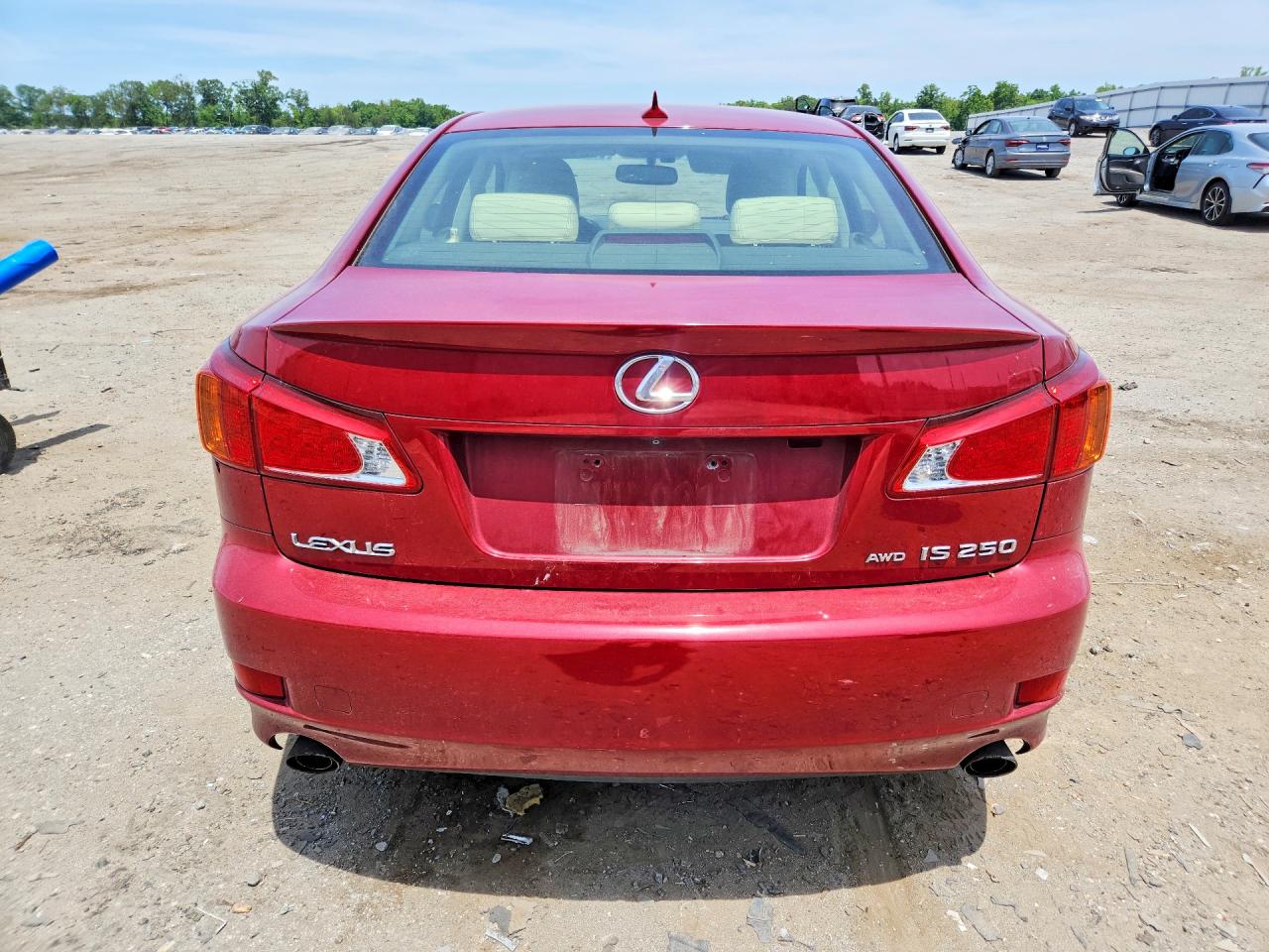 2010 Lexus Is 250 Red vin: JTHCF5C22A2033091
