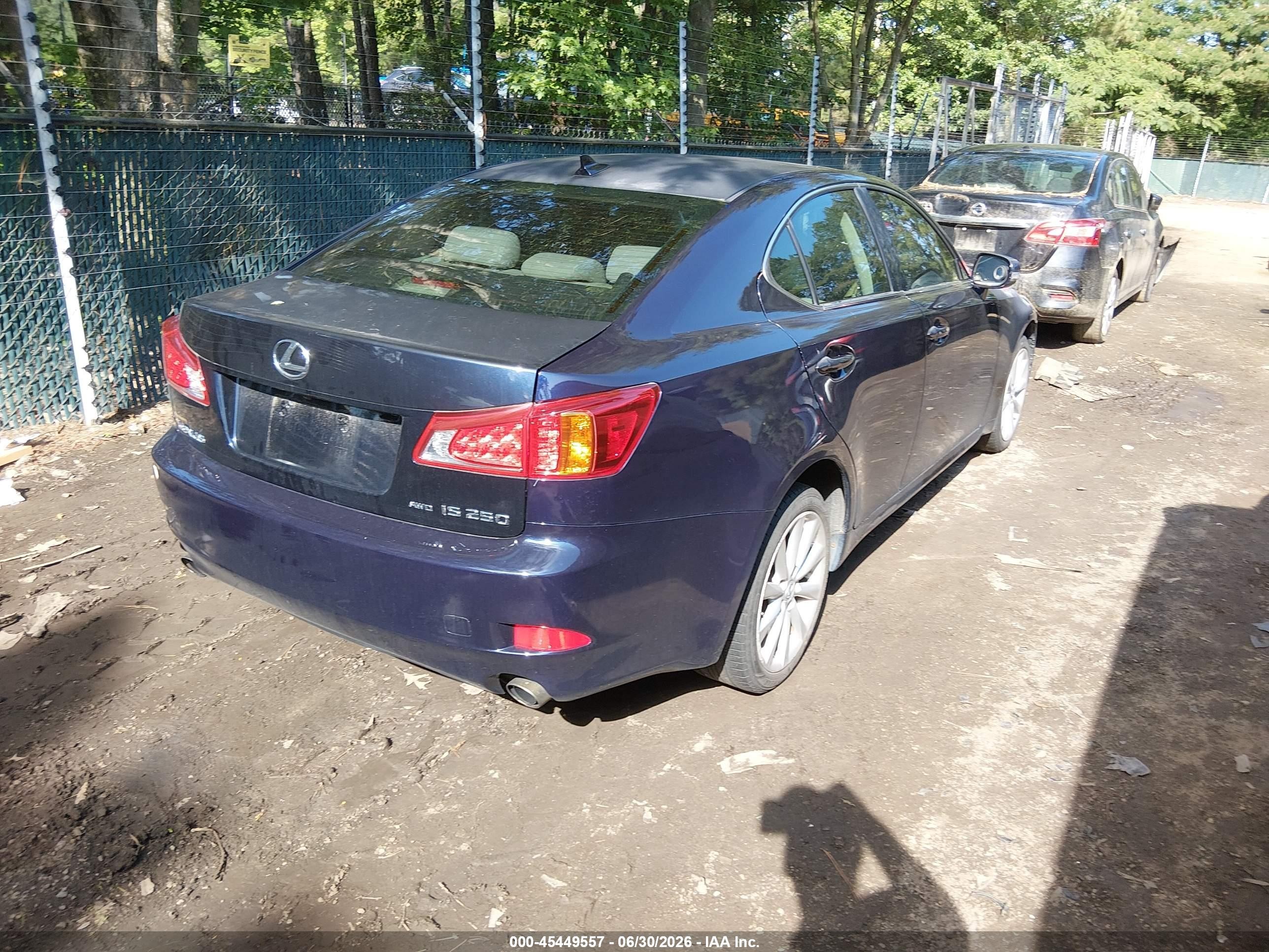 2010 Lexus Is 250   Blue vin: JTHCF5C22A5037799