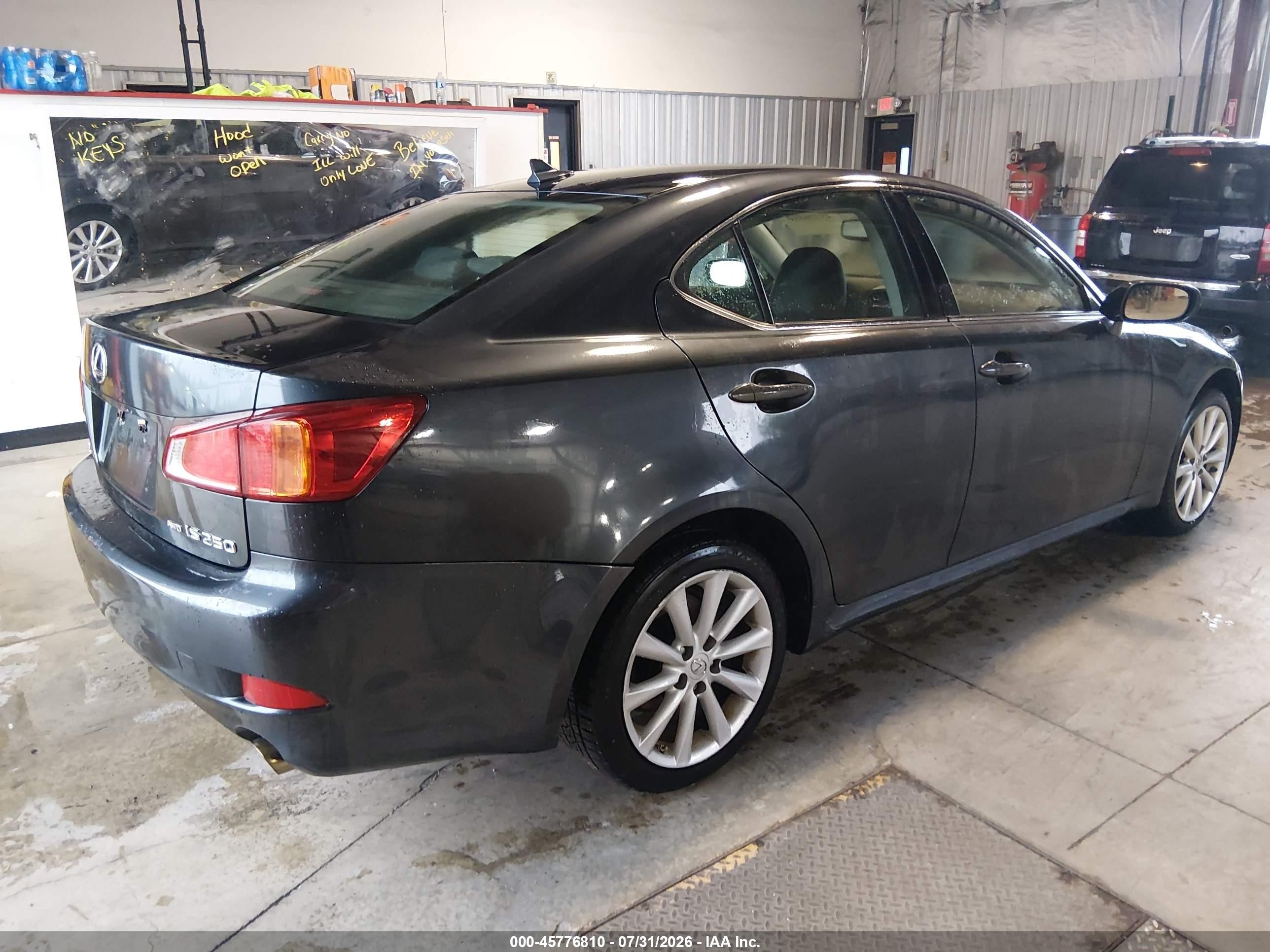 2010 Lexus Is 250   Gray vin: JTHCF5C22A5039021
