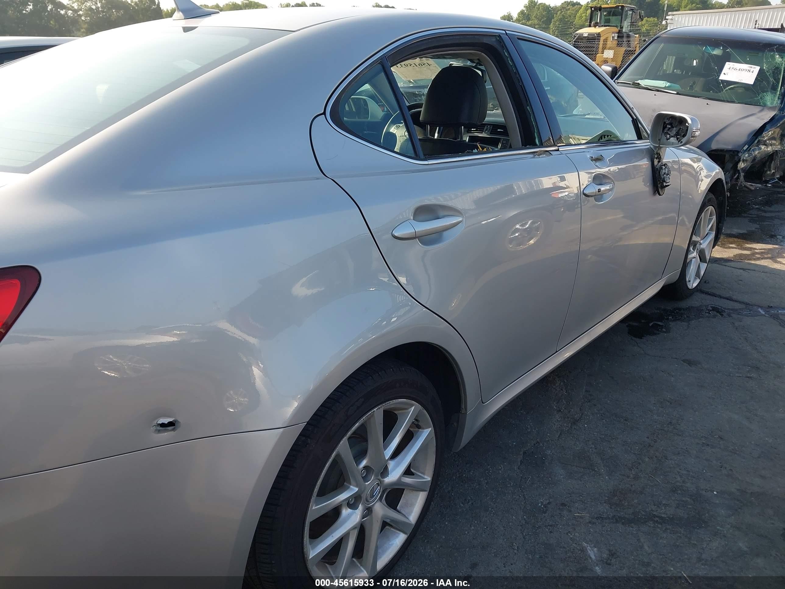 2011 Lexus Is 250 Silver vin: JTHCF5C22B5046083