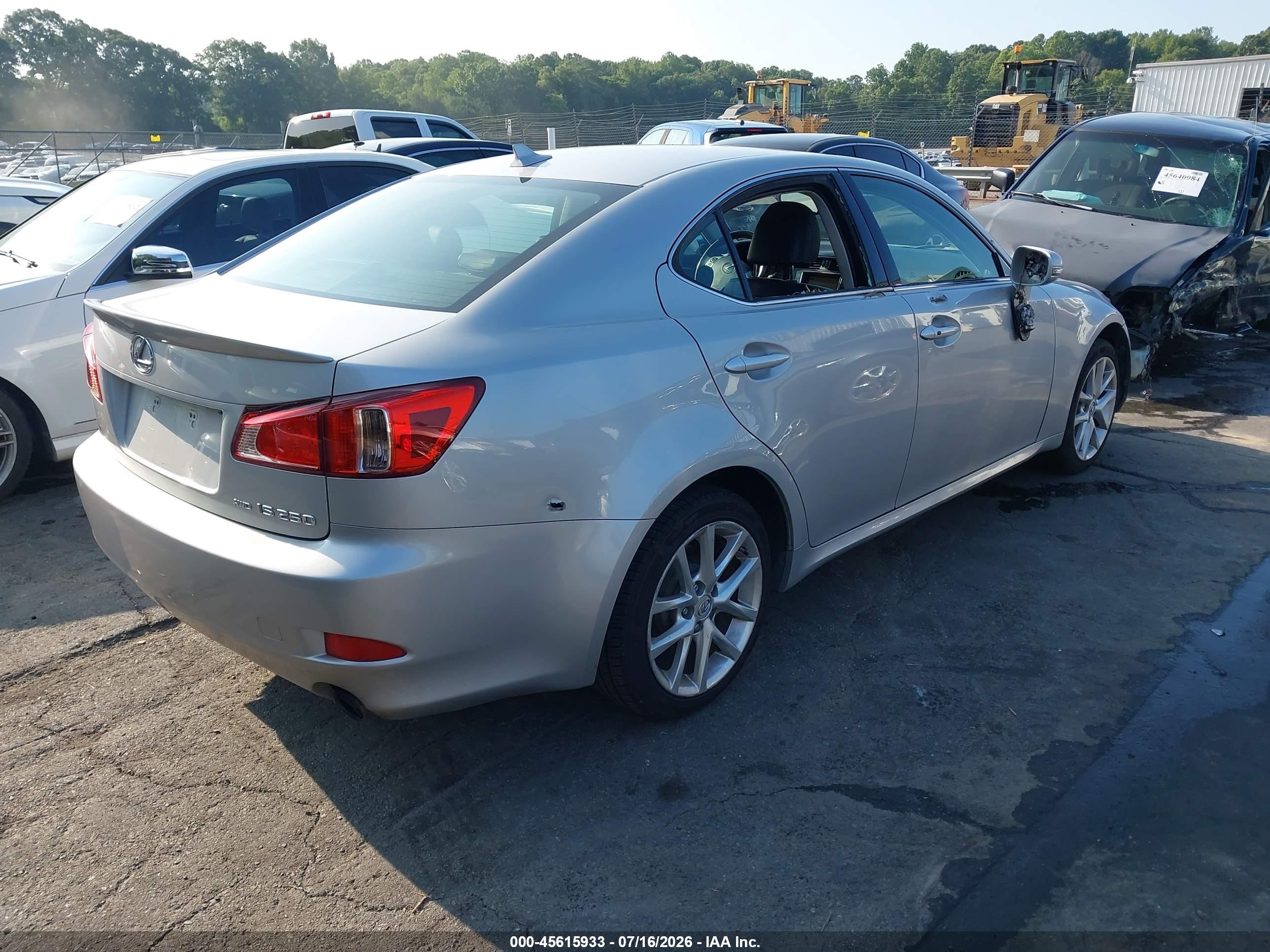 2011 Lexus Is 250 Silver vin: JTHCF5C22B5046083