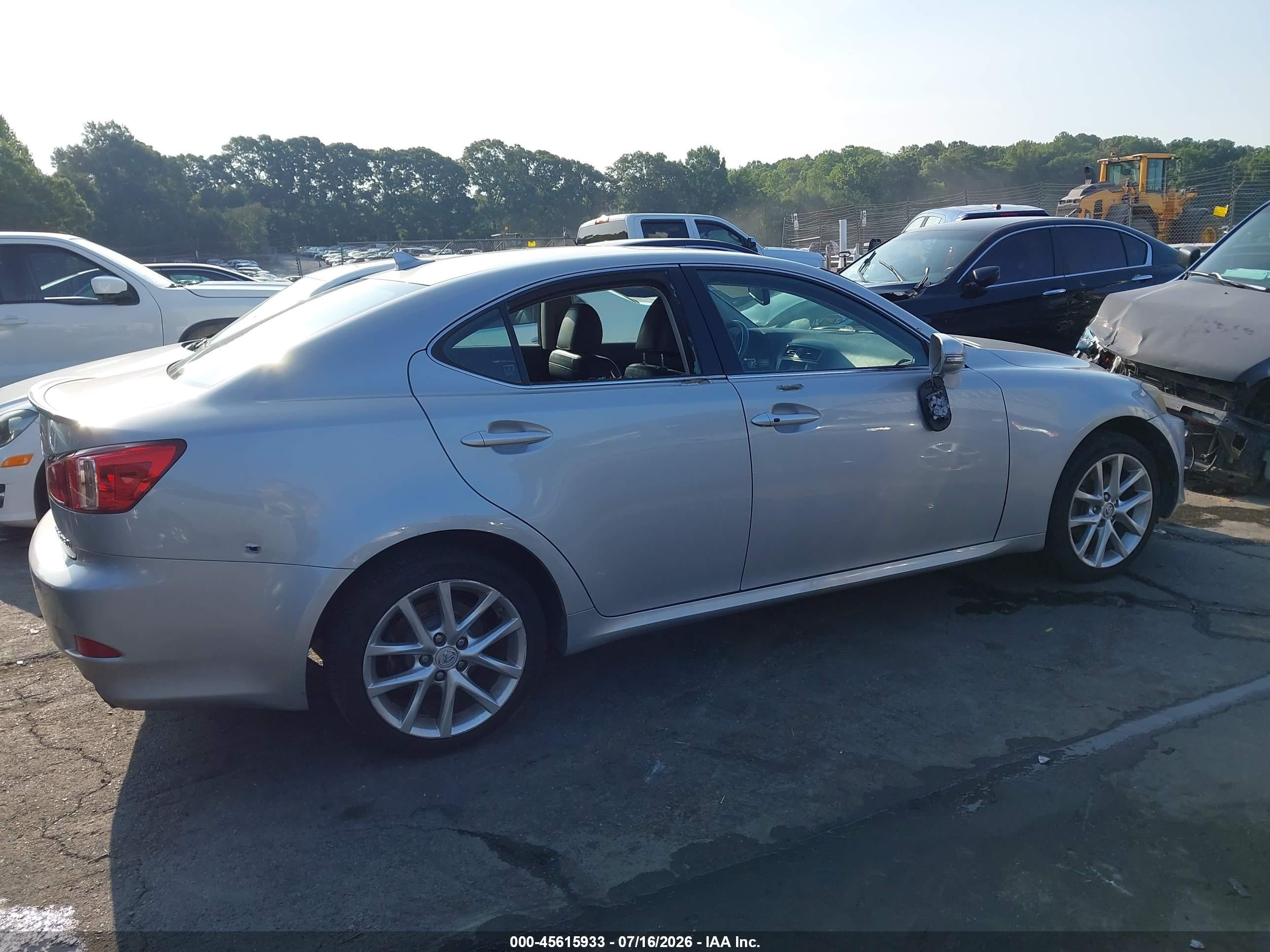 2011 Lexus Is 250 Silver vin: JTHCF5C22B5046083