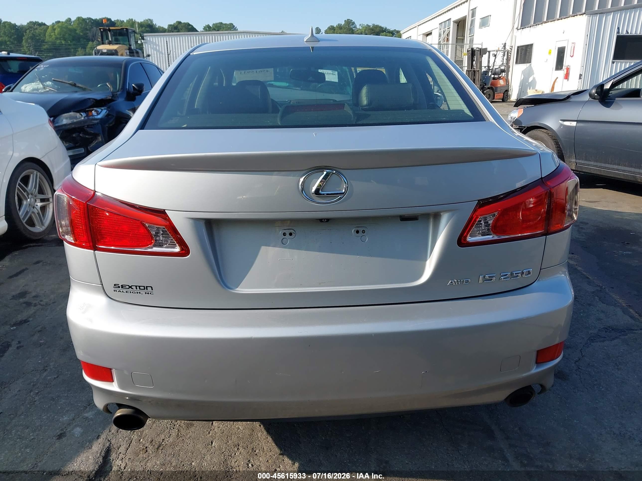 2011 Lexus Is 250 Silver vin: JTHCF5C22B5046083