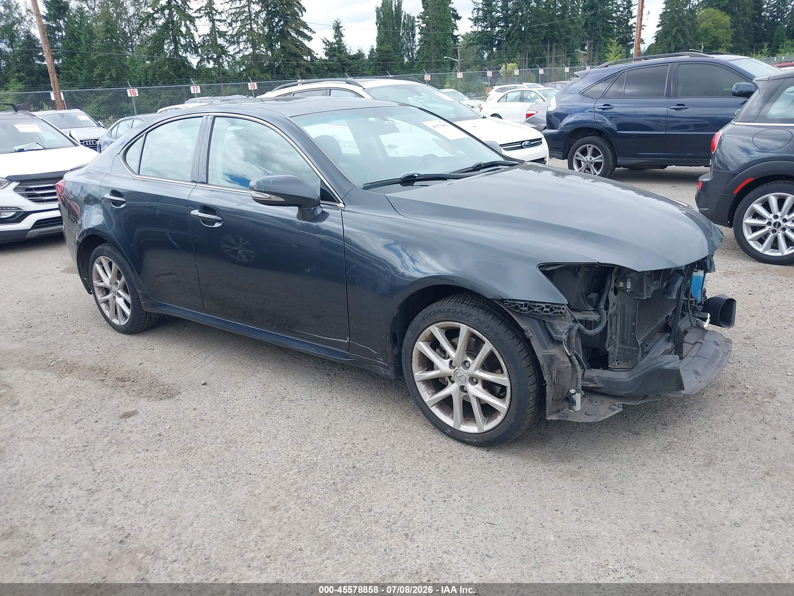 2011 Lexus Is 250   Gray vin: JTHCF5C22B5049596