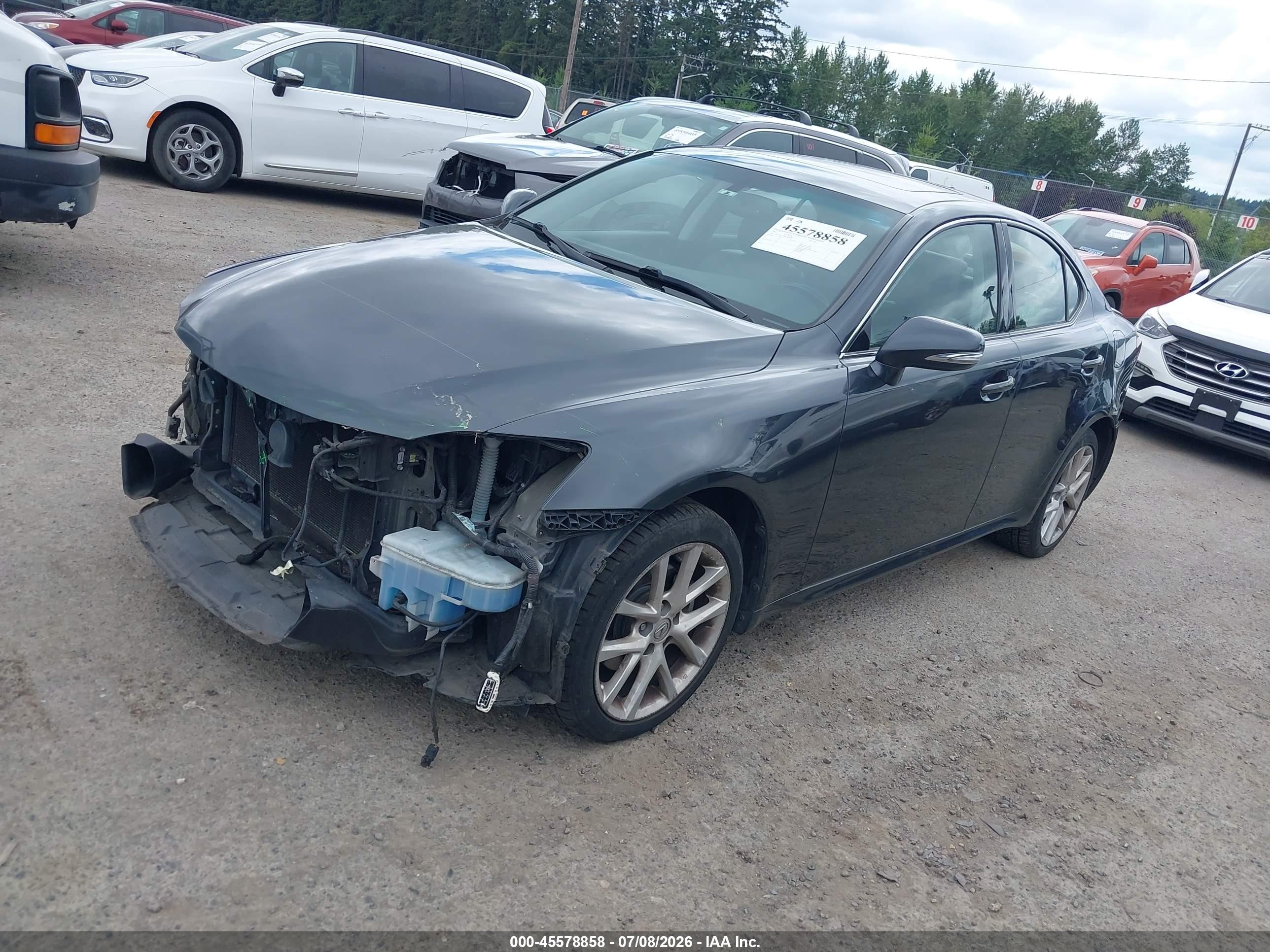 2011 Lexus Is 250   Gray vin: JTHCF5C22B5049596
