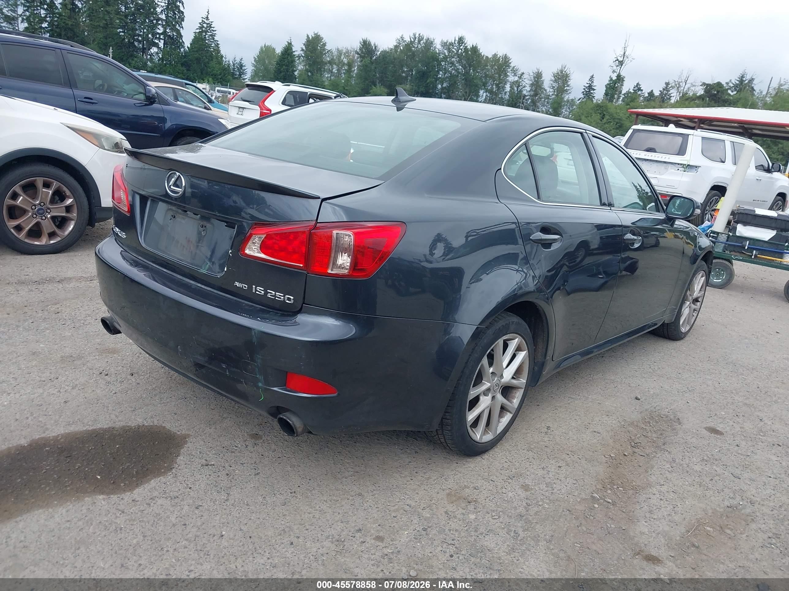 2011 Lexus Is 250   Gray vin: JTHCF5C22B5049596