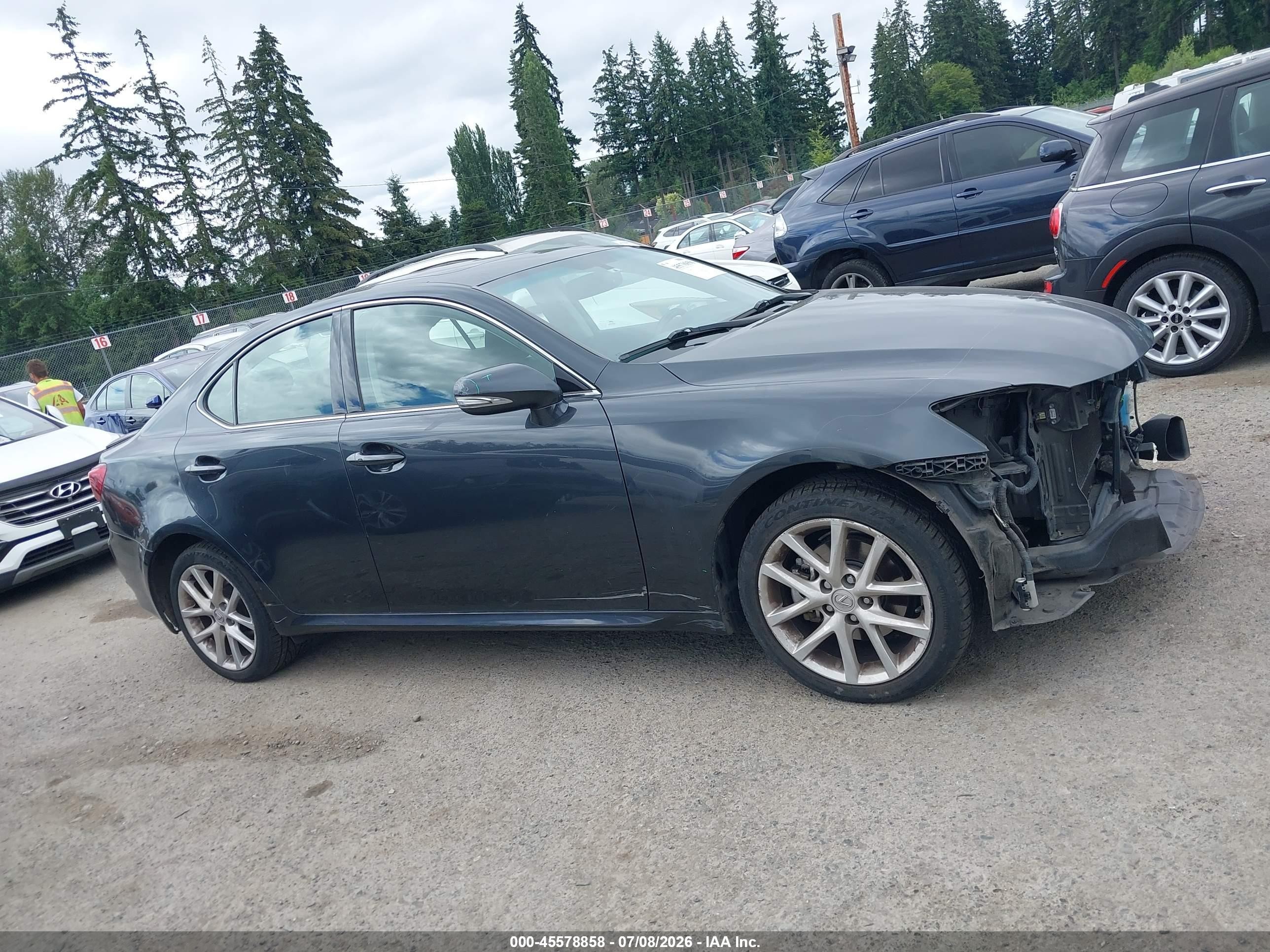 2011 Lexus Is 250   Gray vin: JTHCF5C22B5049596