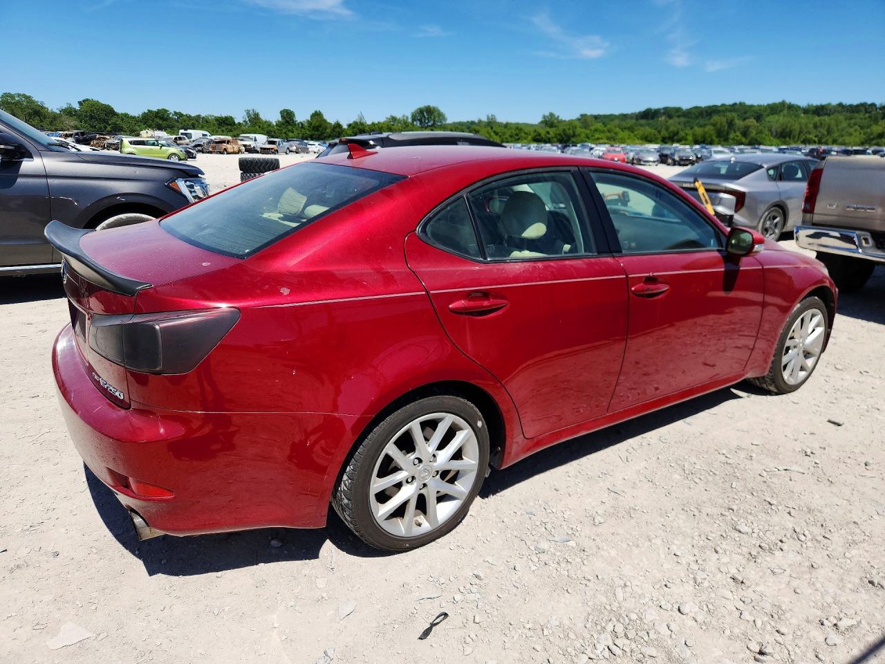 2011 Lexus Is 250 Красный vin: JTHCF5C22B5049677