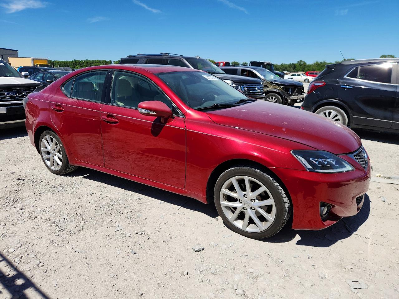 2011 Lexus Is 250 Красный vin: JTHCF5C22B5049677