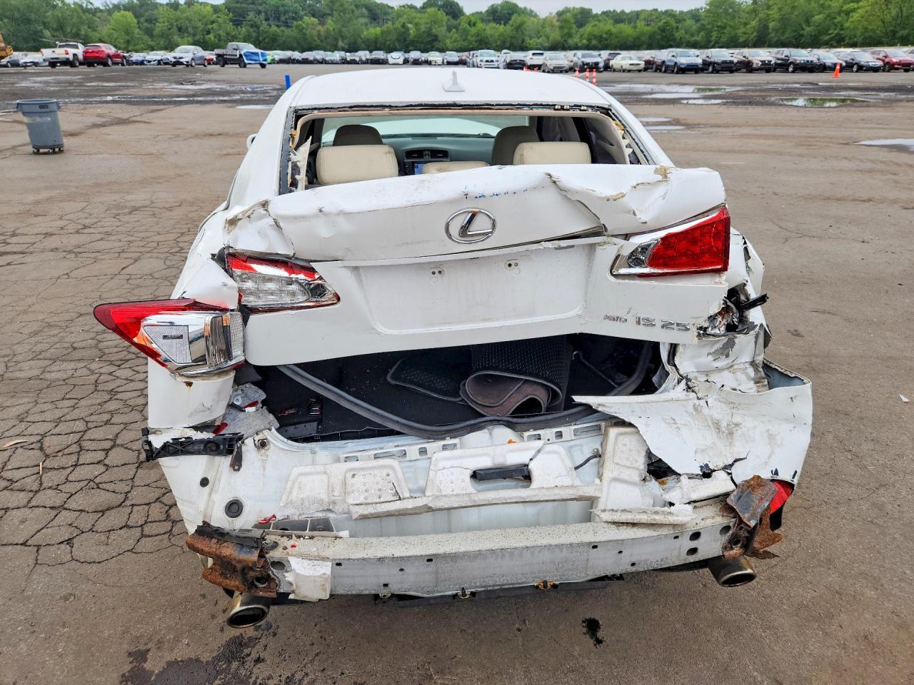 2011 Lexus Is 250 Белый vin: JTHCF5C22B5051817