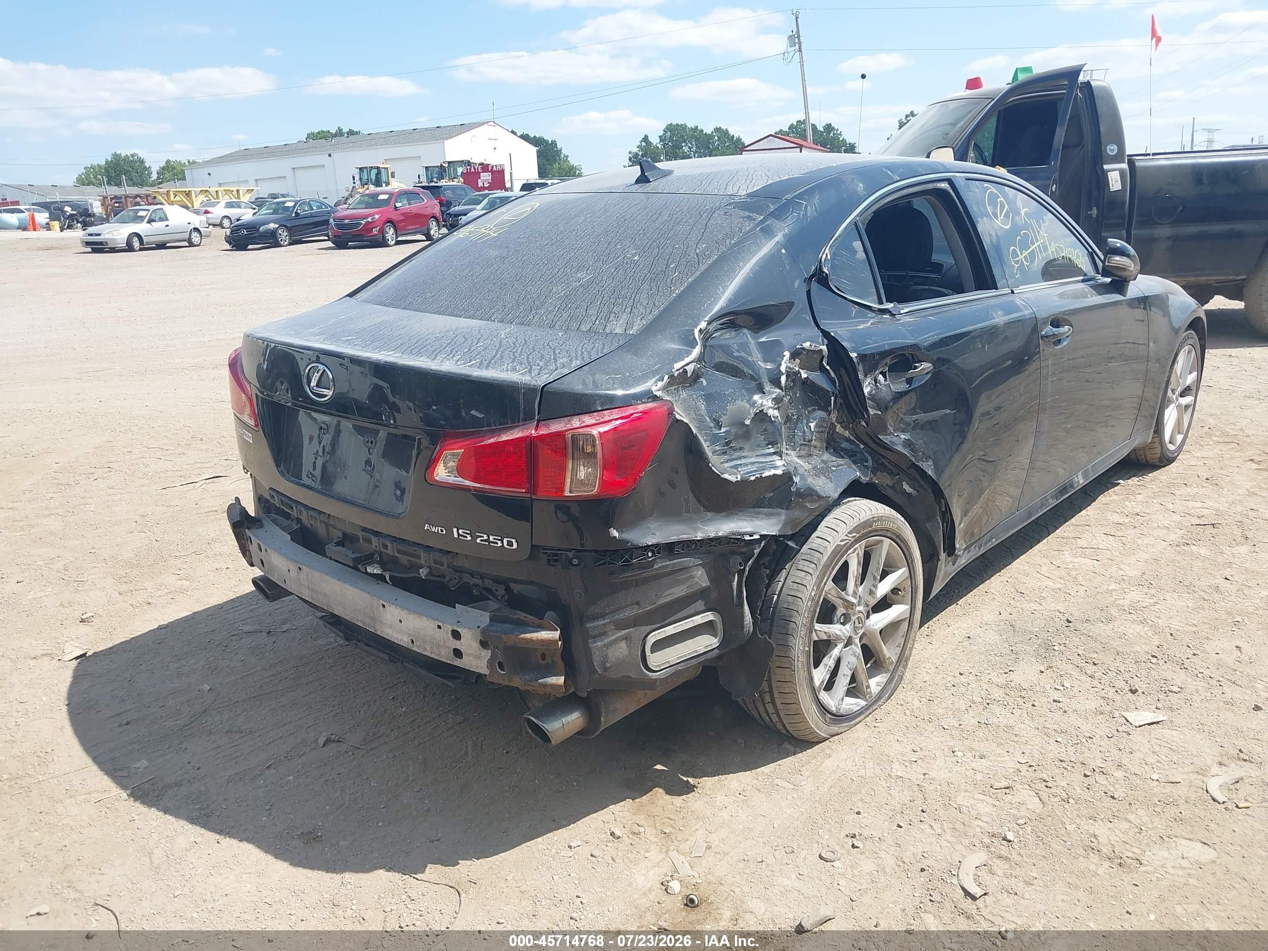 2013 Lexus Is 250   Black vin: JTHCF5C22D5063114