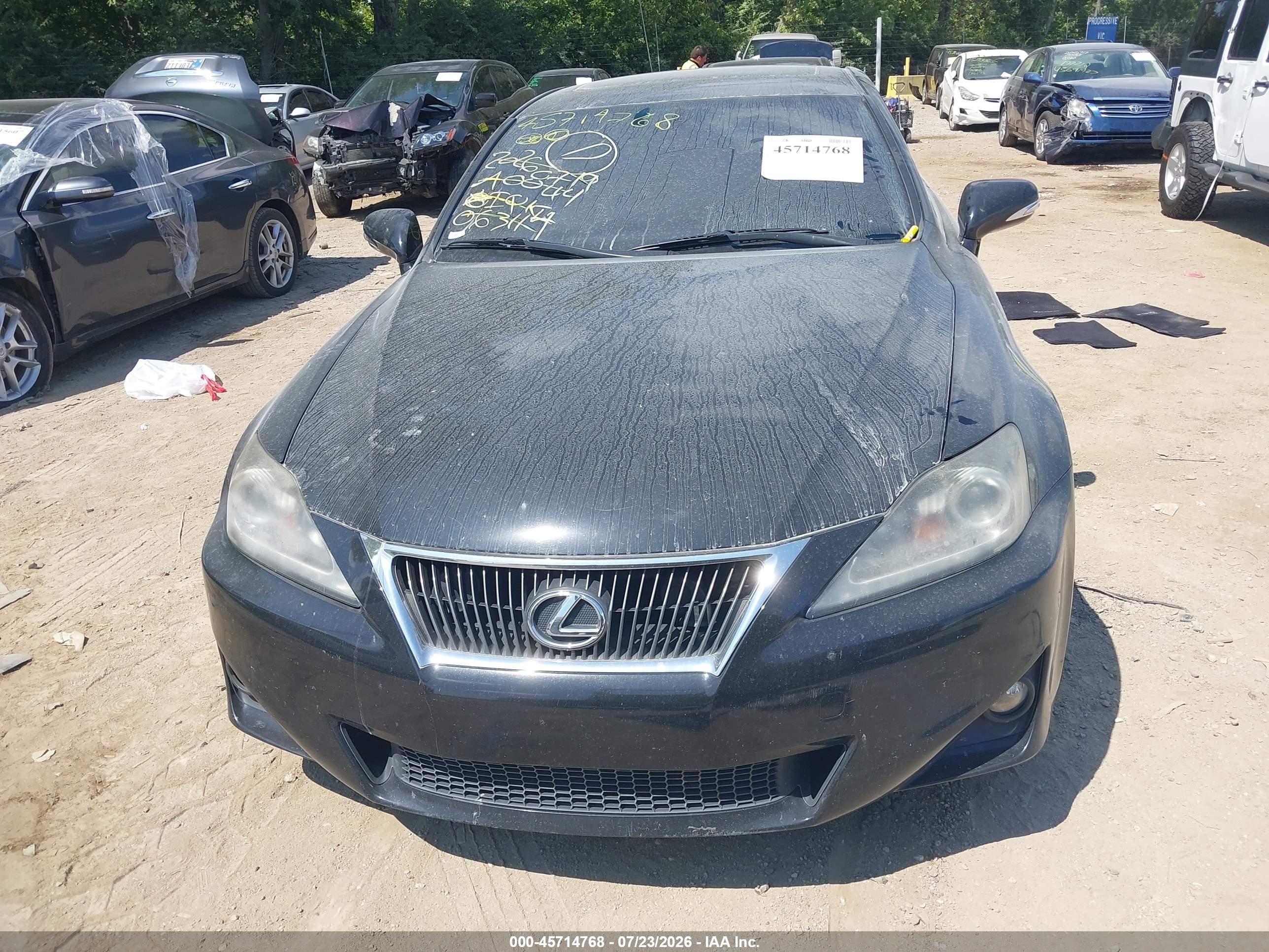 2013 Lexus Is 250   Black vin: JTHCF5C22D5063114