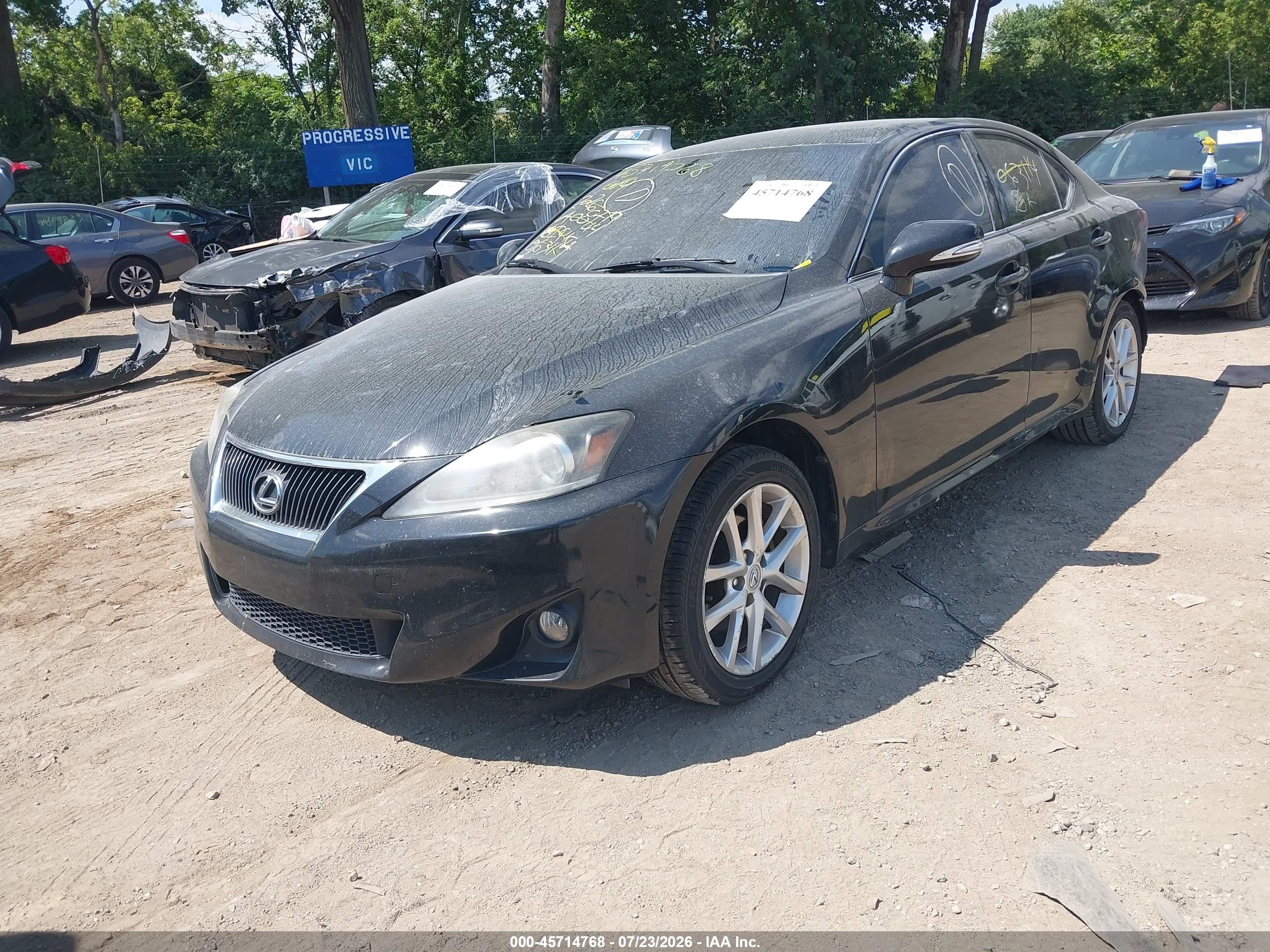 2013 Lexus Is 250   Black vin: JTHCF5C22D5063114