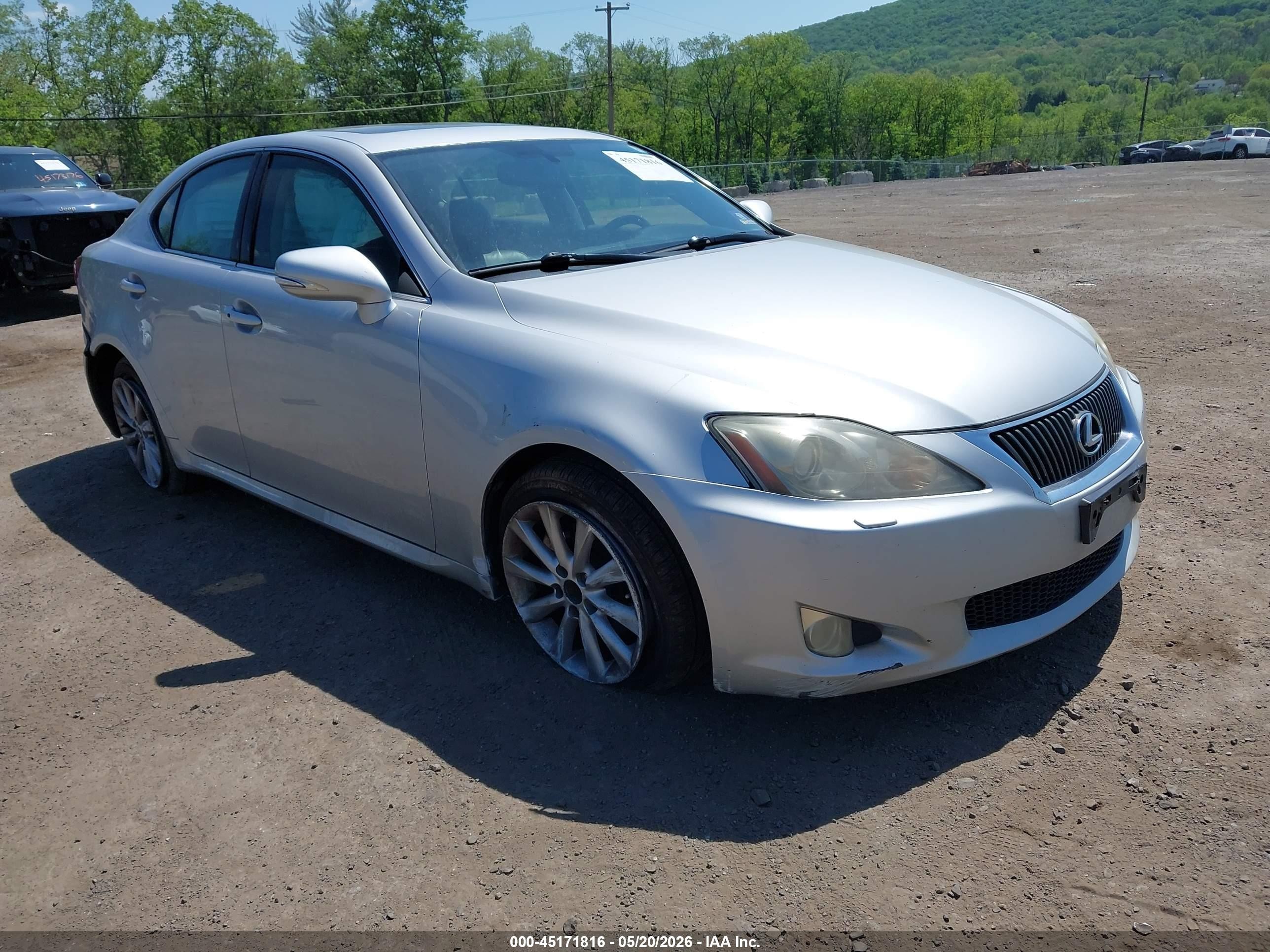 2010 Lexus Is 250   Silver vin: JTHCF5C23A2032547