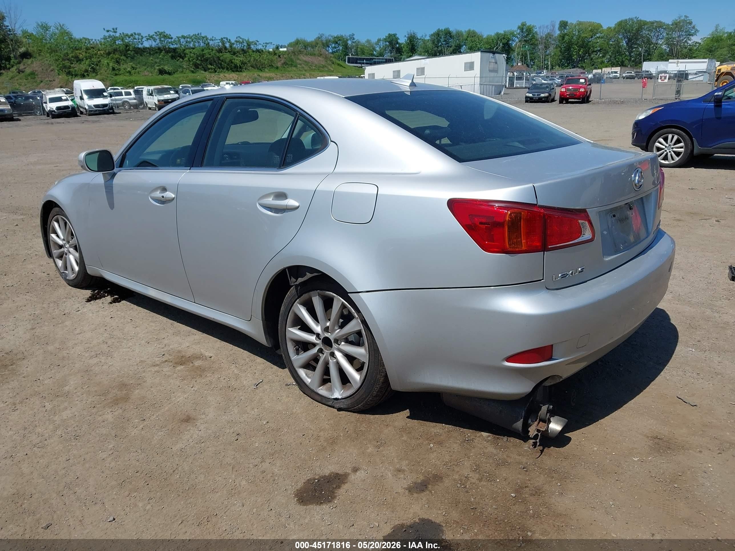 2010 Lexus Is 250   Silver vin: JTHCF5C23A2032547