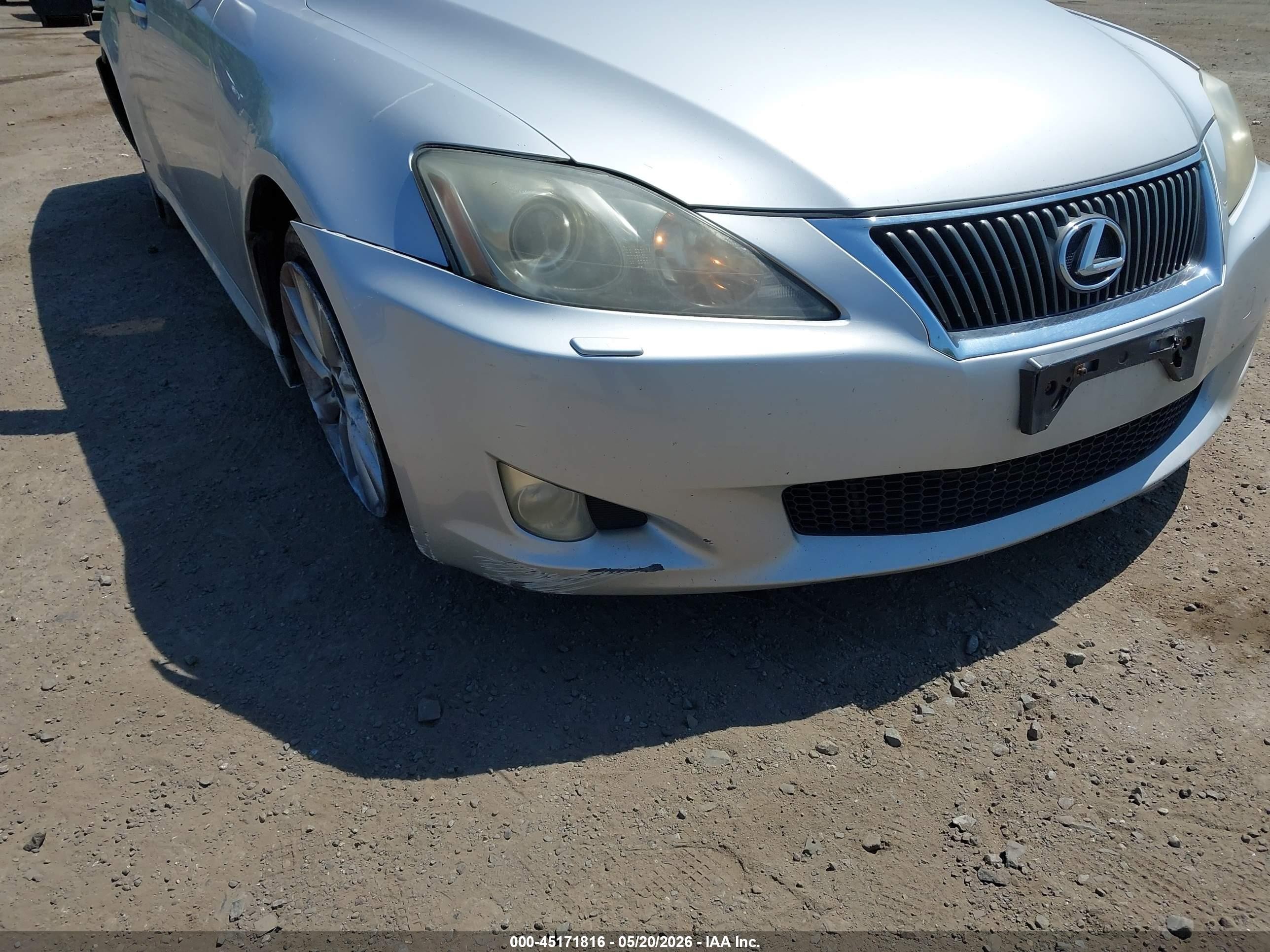 2010 Lexus Is 250   Silver vin: JTHCF5C23A2032547