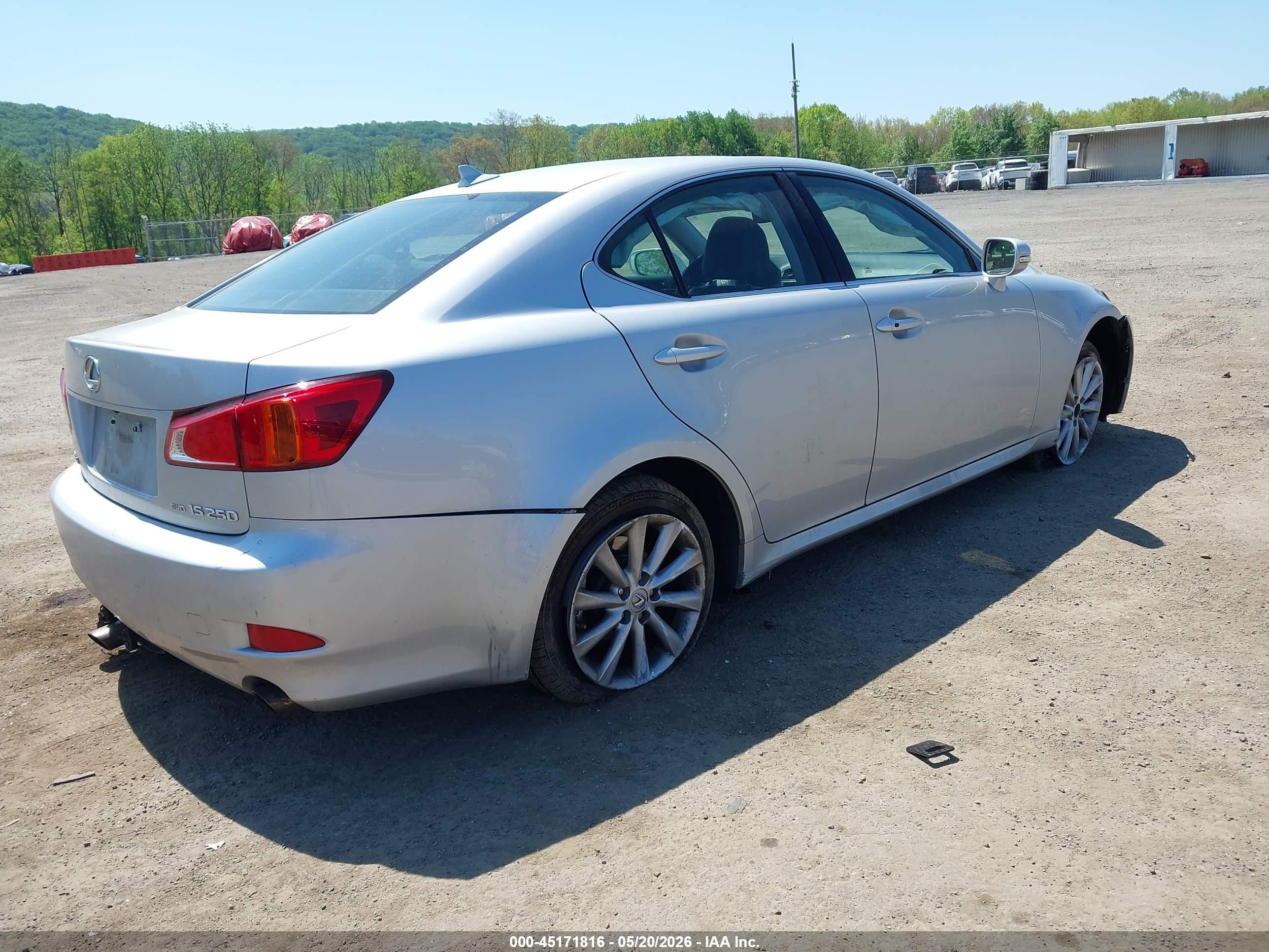 2010 Lexus Is 250   Silver vin: JTHCF5C23A2032547