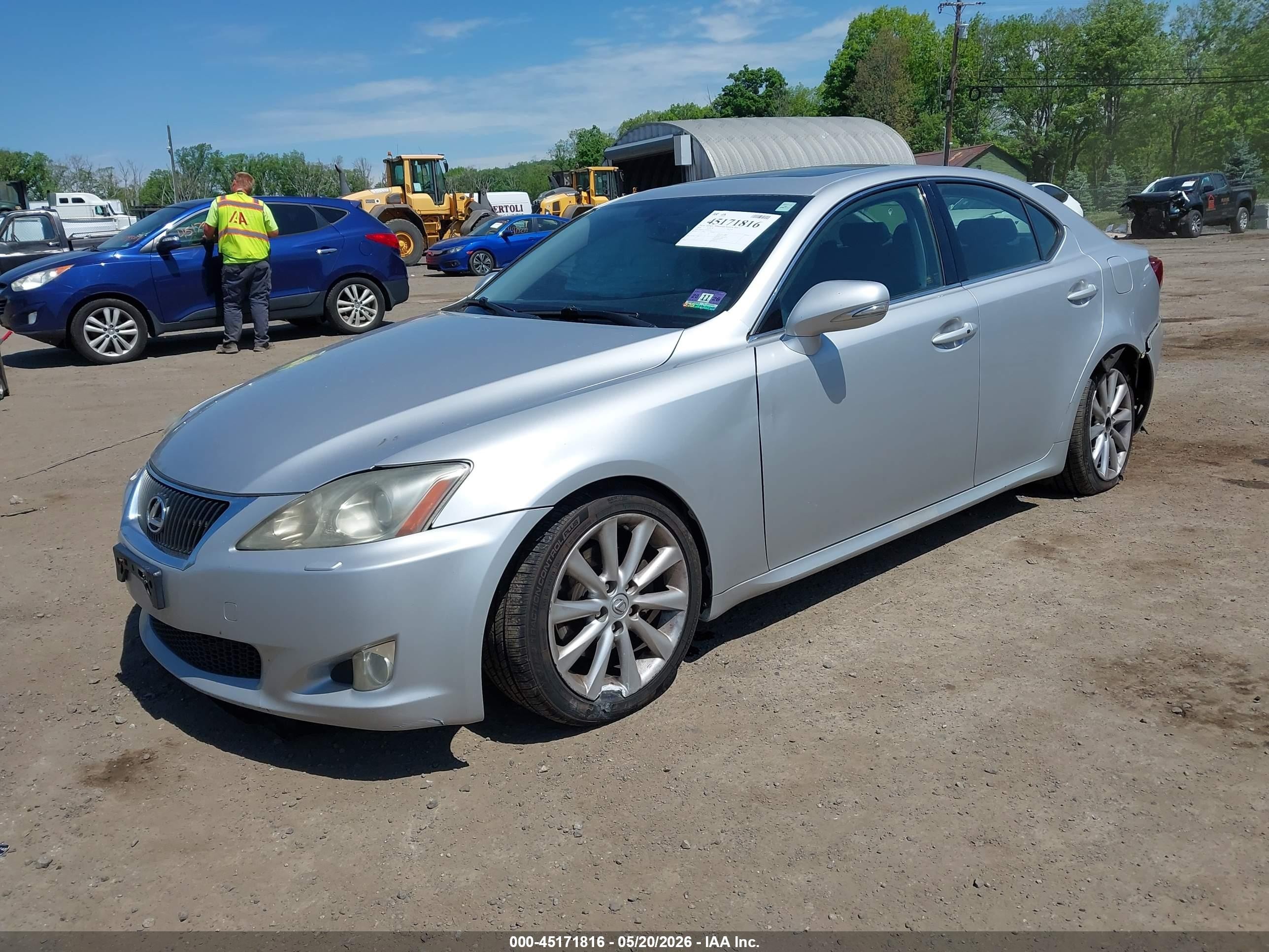 2010 Lexus Is 250   Silver vin: JTHCF5C23A2032547