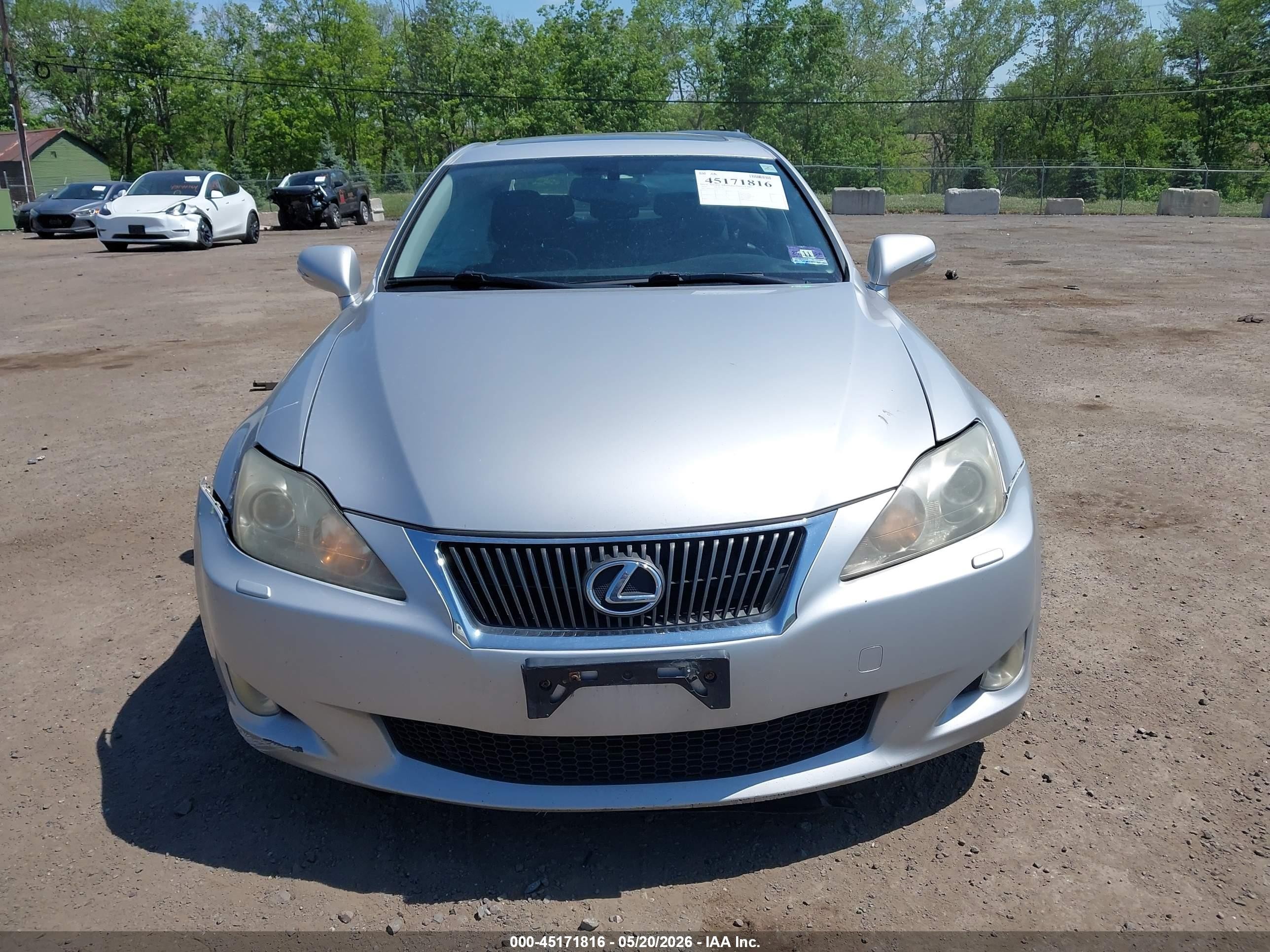 2010 Lexus Is 250   Silver vin: JTHCF5C23A2032547