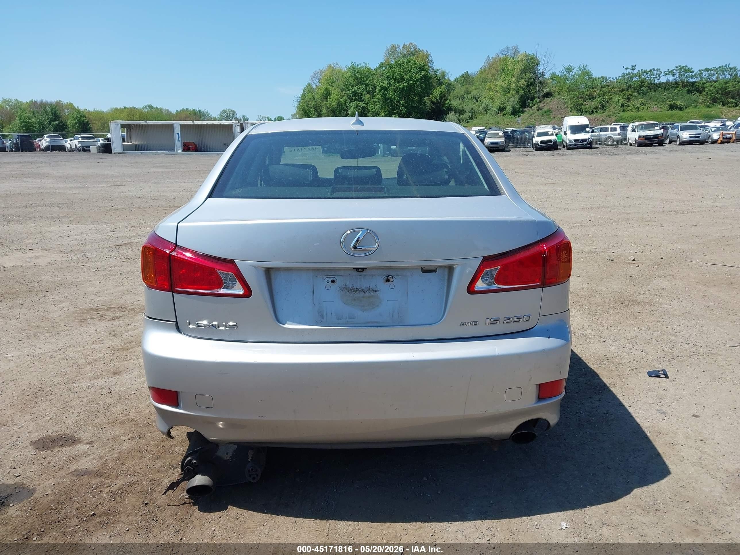2010 Lexus Is 250   Silver vin: JTHCF5C23A2032547