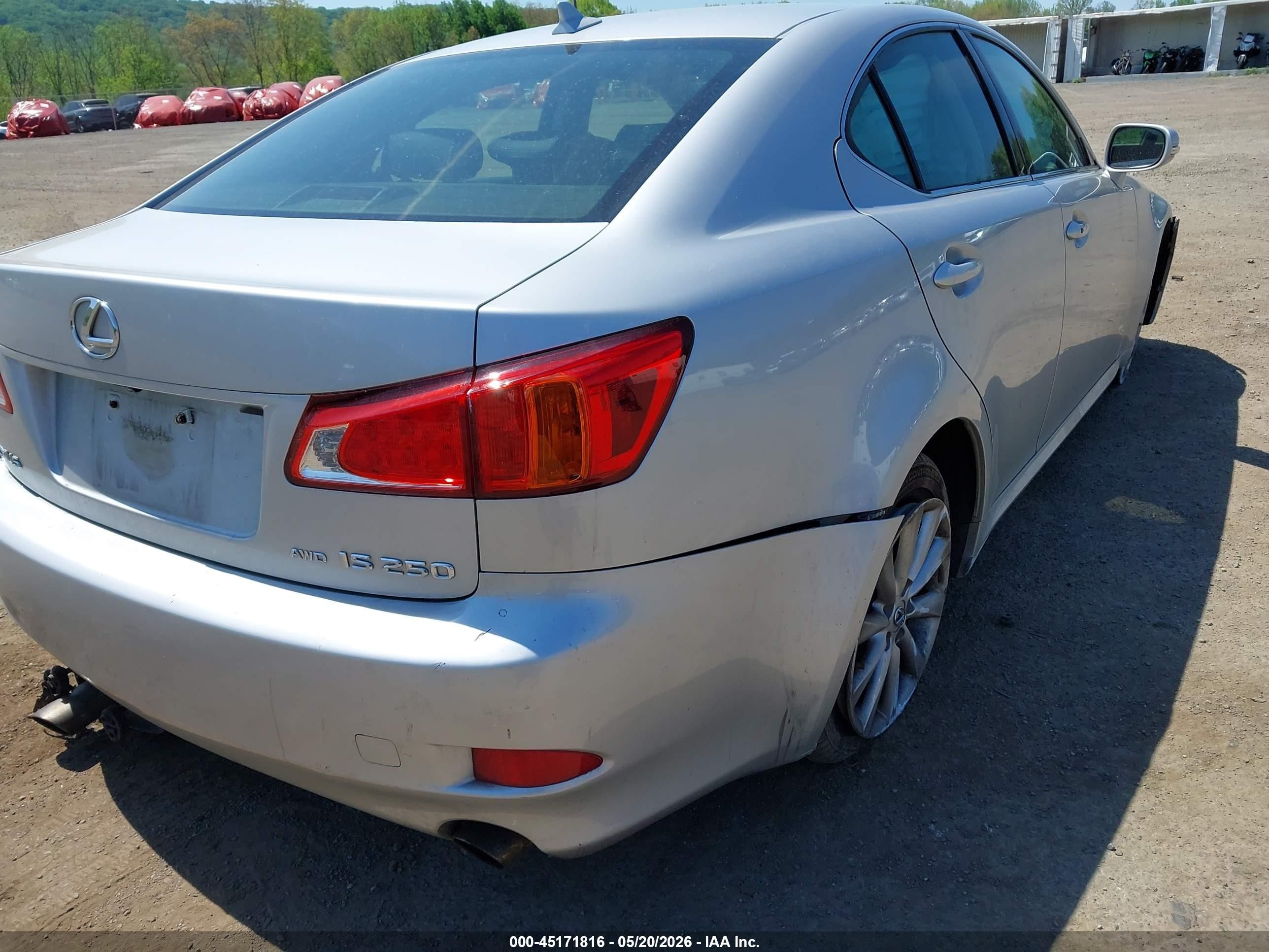 2010 Lexus Is 250   Silver vin: JTHCF5C23A2032547