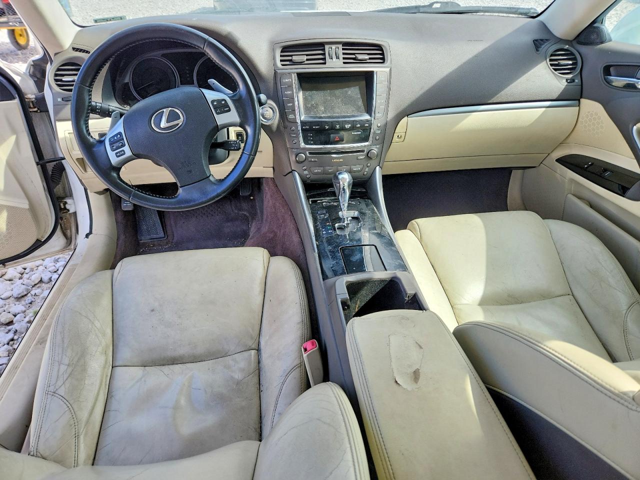 2011 Lexus Is 250 White vin: JTHCF5C23B2035126