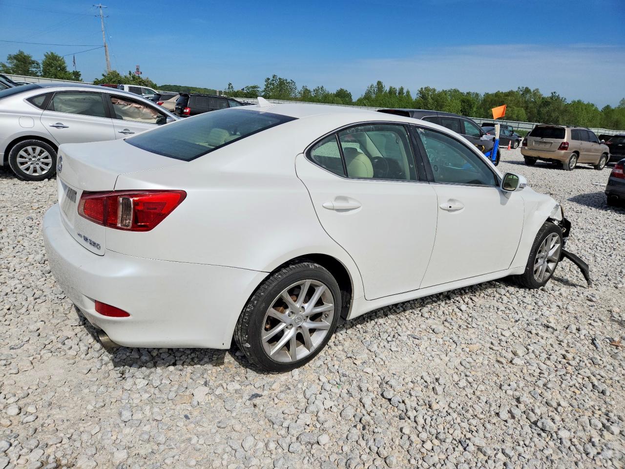 2011 Lexus Is 250 White vin: JTHCF5C23B2035126