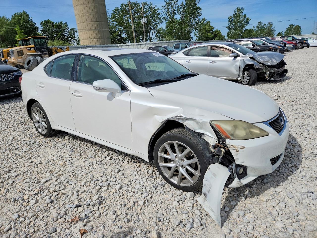 2011 Lexus Is 250 White vin: JTHCF5C23B2035126