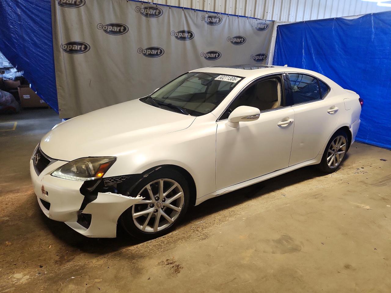 2011 Lexus Is 250 White vin: JTHCF5C23B5049705