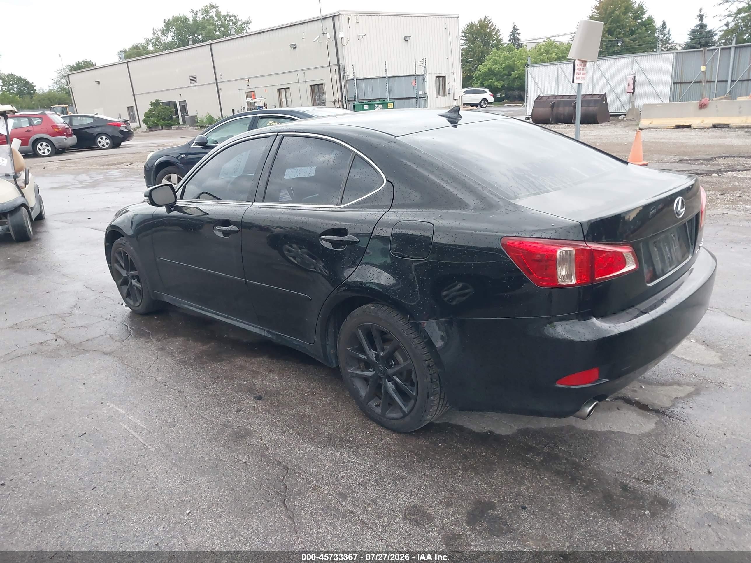 2012 Lexus Is 250   Black vin: JTHCF5C23C5053917