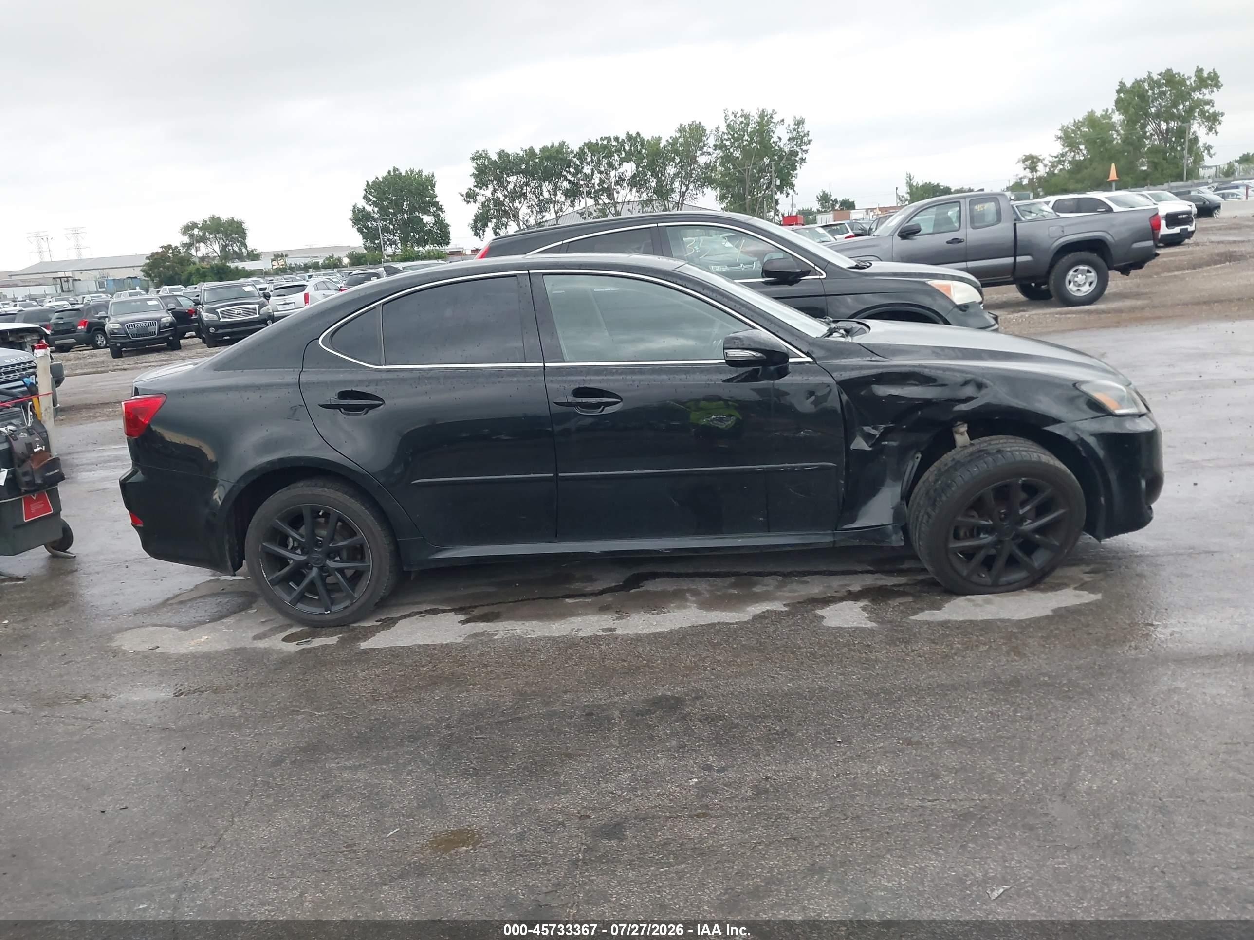 2012 Lexus Is 250   Black vin: JTHCF5C23C5053917